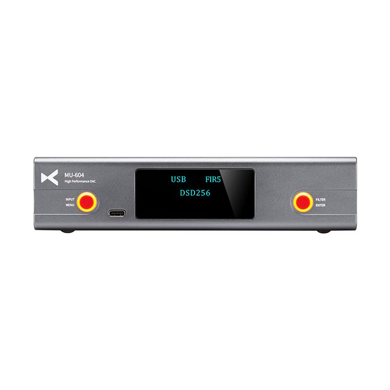 XDUOO MU-604 Dual ES9018K2M DAC Decoder with OLED Display - HiFi USB Audio Converter for PC/Mac/Phone - Perfect for Home Studio, Gaming & Music Production