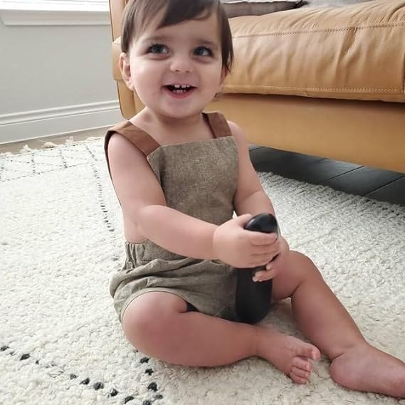 Baby Boys Summer Outfit - Adorable Suspender Shorts & Sleeveless Romper Jumpsuit | Gentlemen's Style Bib Overalls | Perfect for Playdates, Beach Trips & Family Photos