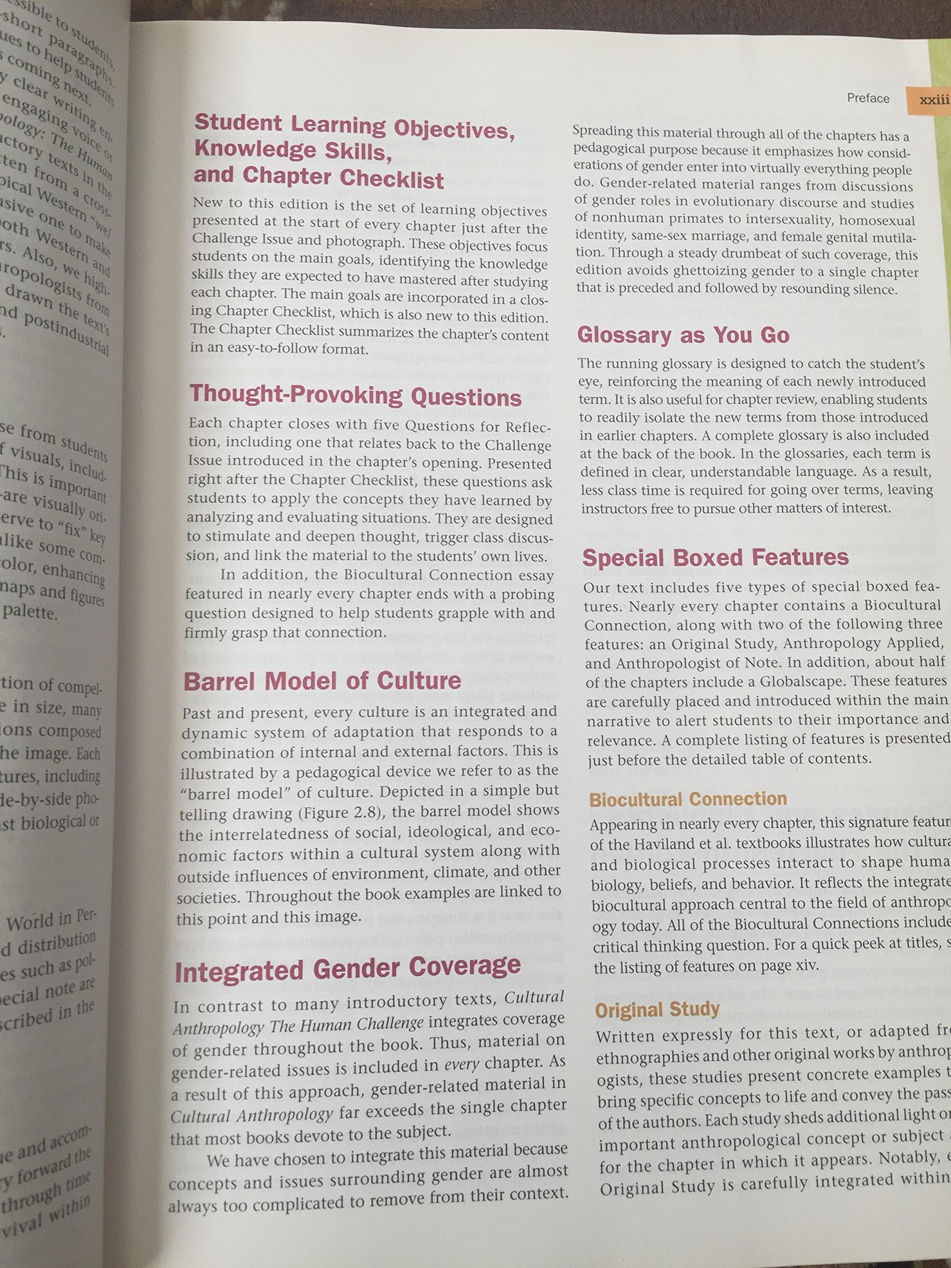 Cultural Anthropology: The Human Challenge - Textbook for College Students & Researchers | Explore Human Societies & Cultural Diversity | Perfect for Anthropology Classes & Field Studies