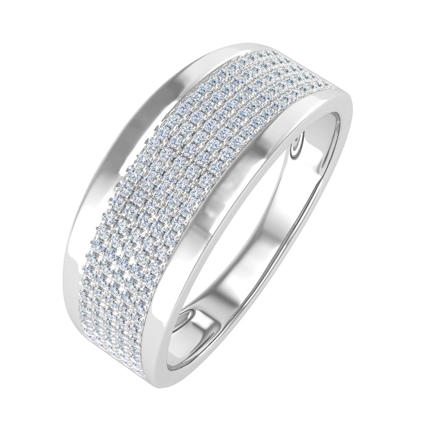 0.27 Carat Prong Set Diamond Wedding Band Ring for Women - 10K Yellow/White/Rose Gold (I1-I2 Clarity) - Perfect for Engagement, Anniversary & Bridal Jewelry Gifts