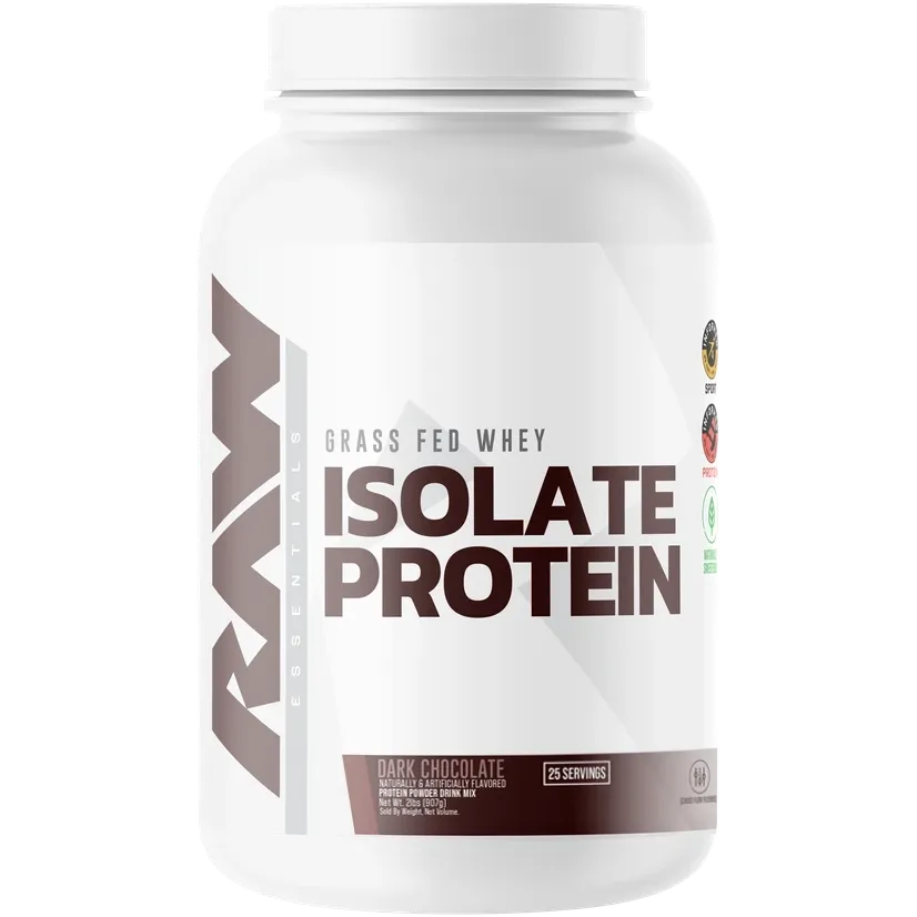 Grass Fed Whey Protein Isolate Powder - 100% Natural, Unflavored, Low Carb, Keto Friendly for Muscle Recovery & Post-Workout (Ideal for Smoothies, Baking & Protein Shakes)