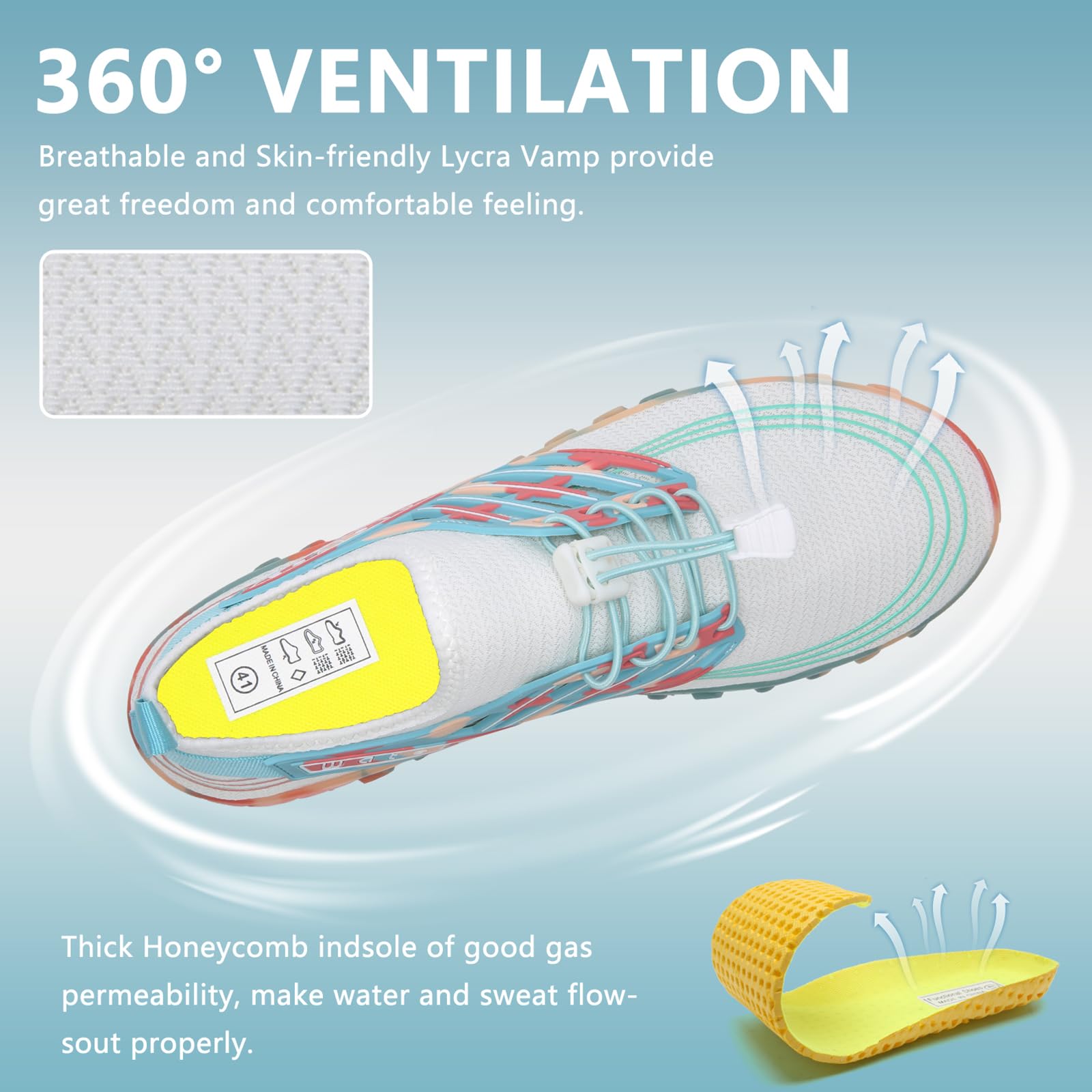 WateLves Water Shoes for Men and Women - Barefoot Beach Swim Shoes, Quick-Dry Aqua Socks for Surfing, Yoga, Water Aerobics | Perfect for Pool, Beach, and Water Sports Activities