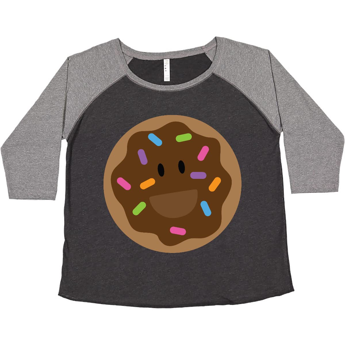 Inktastic Chocolate Doughnut Women's Plus Size T-Shirt - Cute Donut Graphic Tee for Women - Comfortable Casual Shirt for Donut Lovers - Perfect for Brunch, Coffee Dates & Everyday Wear