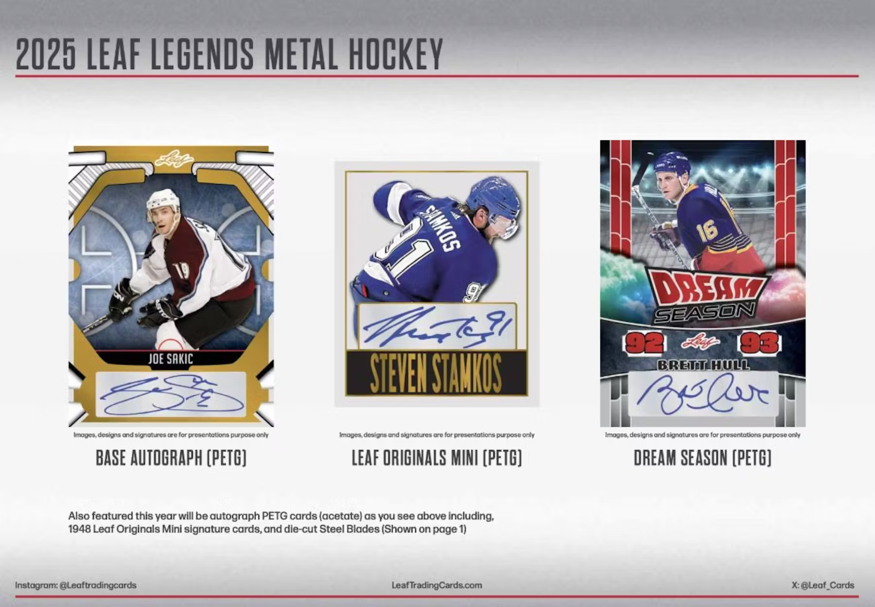 2025 Leaf Hockey Metal Legends Hobby Box - Collectible Trading Cards for NHL Fans - Perfect for Sports Memorabilia Collections & Gift Giving