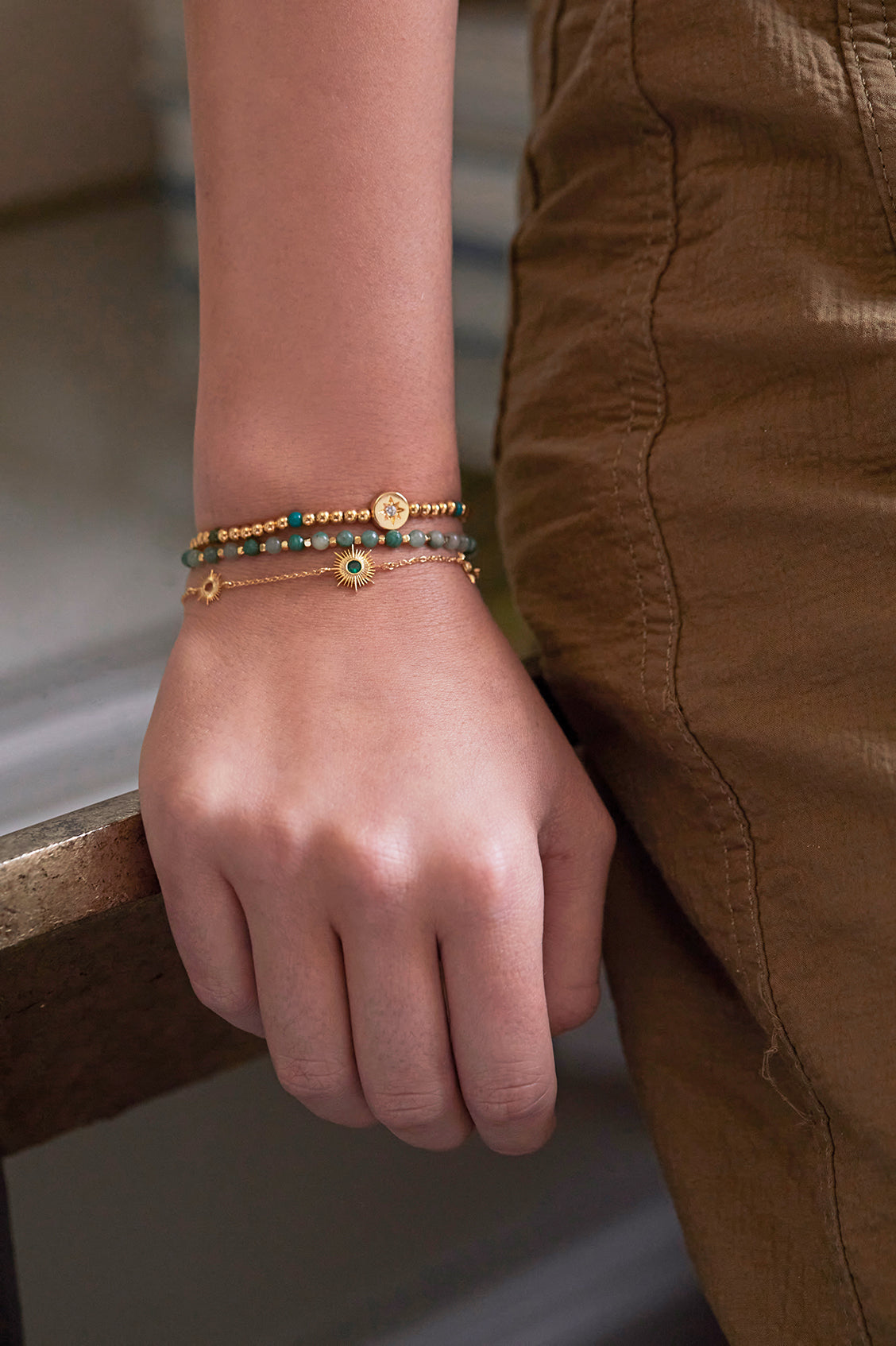 North Star Enamel Bead Bracelet for Women - Elegant Adjustable Charm Bracelet with Zodiac Star Pendant - Perfect for Gifts, Boho Fashion & Everyday Wear