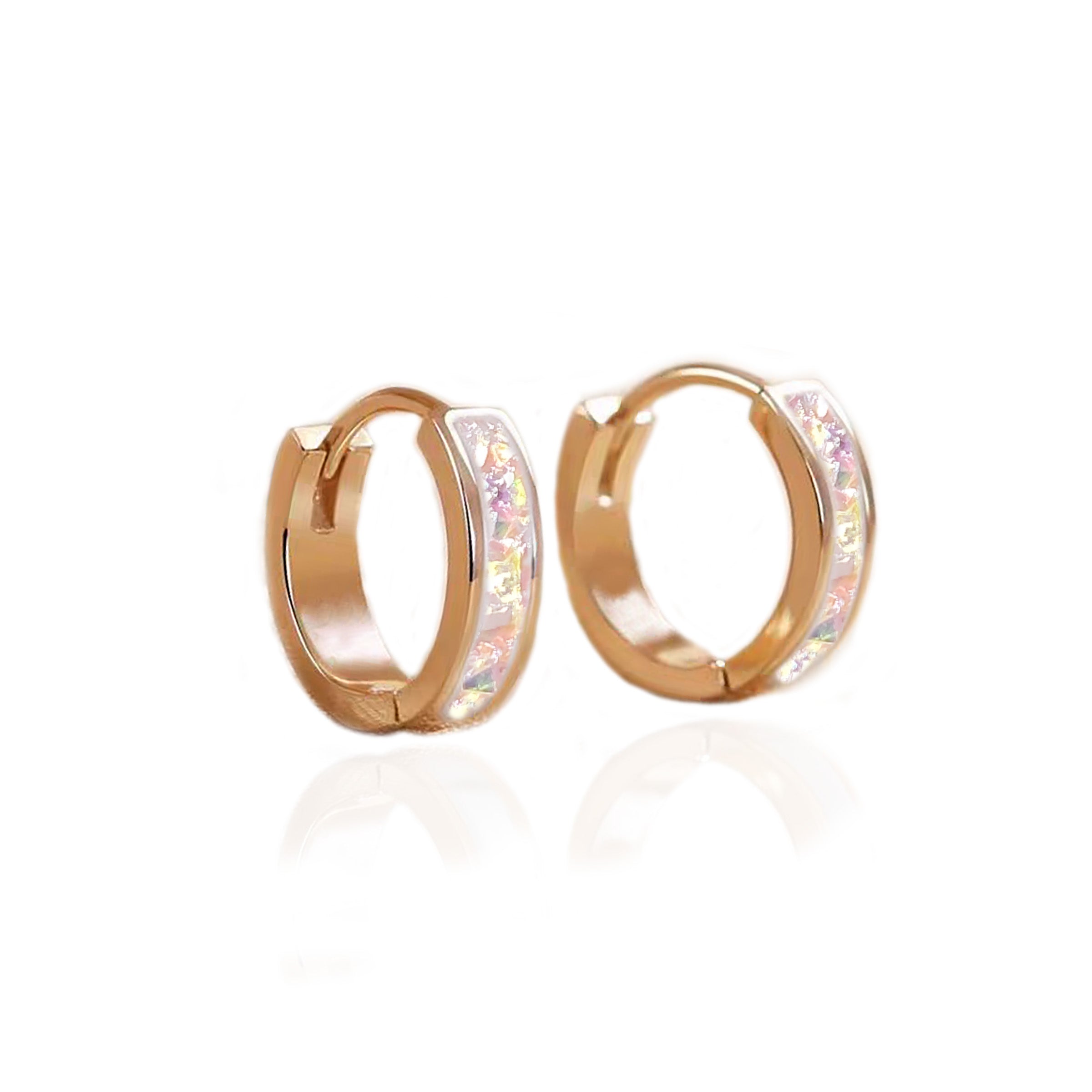 Classic Band Ashes Earrings - Elegant Memorial Jewelry for Loved Ones | Perfect for Remembrance, Sympathy Gifts & Everyday Wear