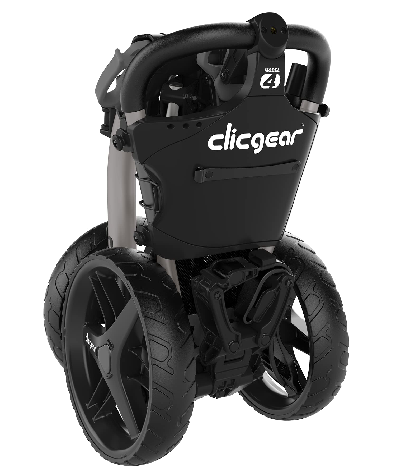 Clicgear Model 4.0 Golf Push Cart - 3-Wheel Foldable Lightweight Walking Golf Trolley for Men & Women | Perfect for Golf Courses, Driving Range & Outdoor Sports