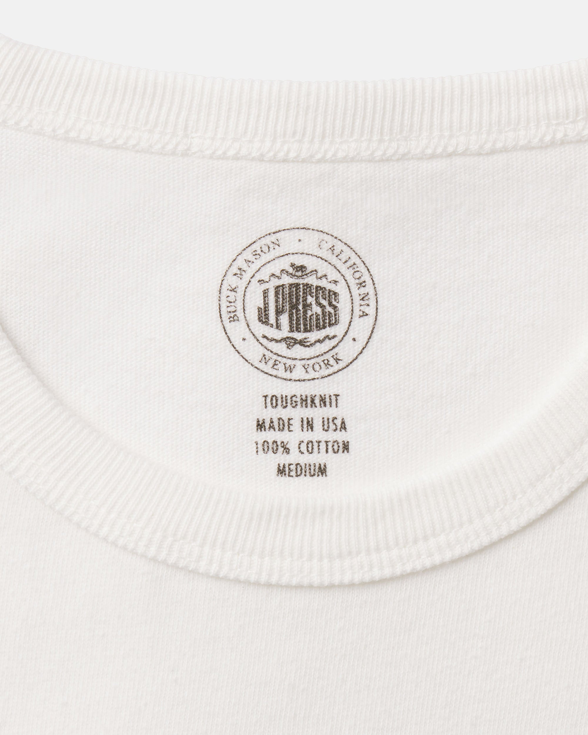 J.PRESS x BUCK MASON Men's Premium Tough Knit Pocket T-Shirt - Comfortable Casual Wear for Everyday Outfits & Layering