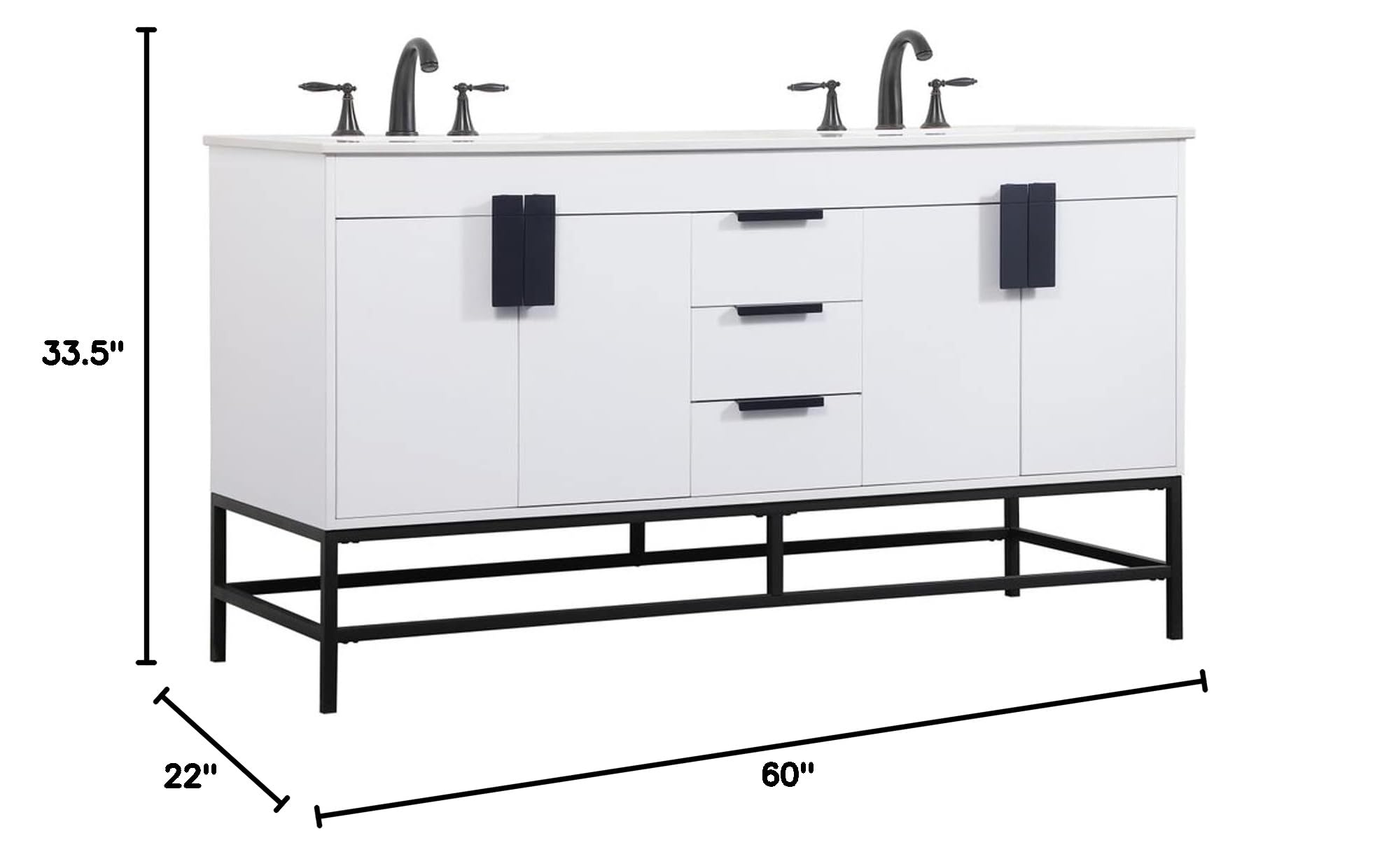 18 Inch Modern Bathroom Vanity Cabinet - Natural Oak Under Sink Storage Organizer for Bathroom Decor | Space-Saving Bathroom Fixture for Small Spaces & Apartment Living