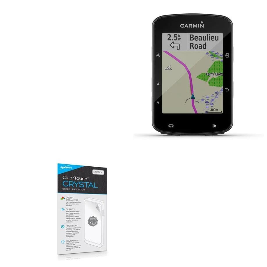 Garmin Edge 520 Plus Screen Protector (2-Pack) - HD ClearTouch Crystal Film, Anti-Scratch Protection for Cycling GPS - Perfect for Road Biking, Mountain Biking & Outdoor Adventures