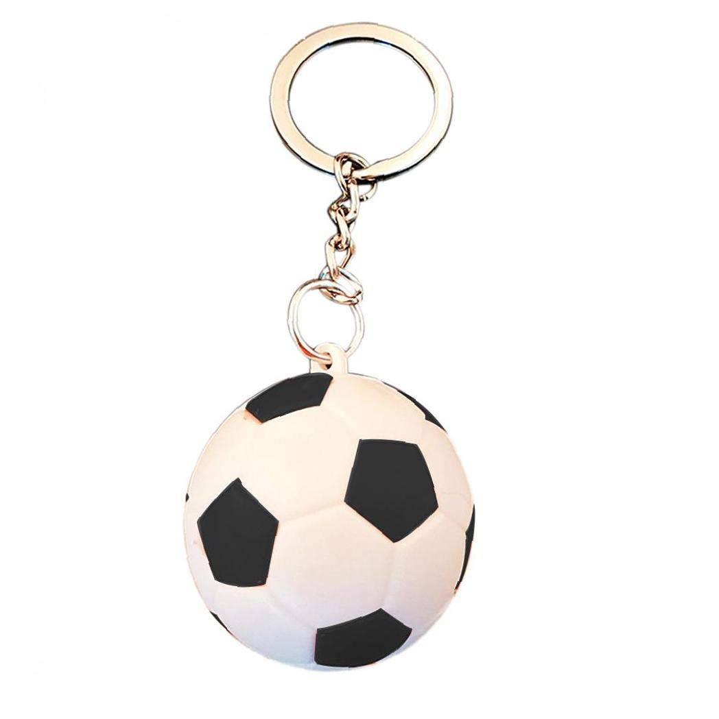 Soccer Keychains for Kids - Sport Keychains, Party Favors, School Carnival Rewards, Gift Bag Fillers - Perfect for Birthdays, Sports Events, and Team Celebrations (Black)