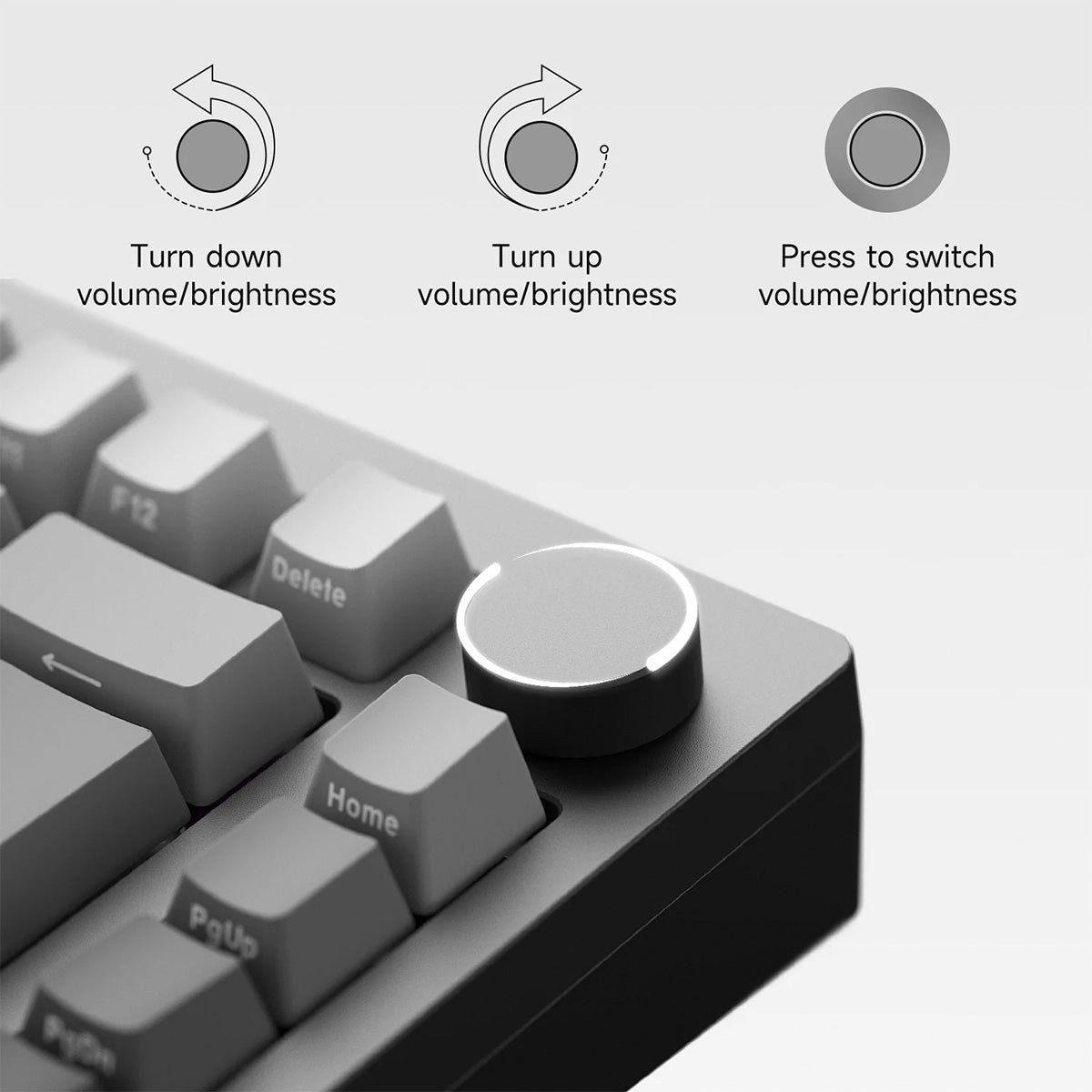 Akko Monsgeek M1W V3 SP Black Gradient 75% RGB Wireless Mechanical Keyboard with Piano Pro Switch - Perfect for Gaming, Typing & Office Work