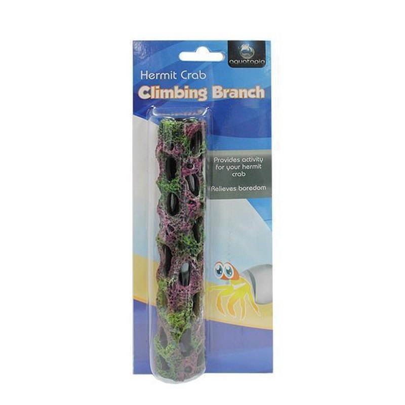 Natural Hermit Crab Climbing Branch - Reptile Habitat Decor for Crabs, Lizards & Small Pets | Perfect for Terrariums, Aquariums & Pet Enclosures