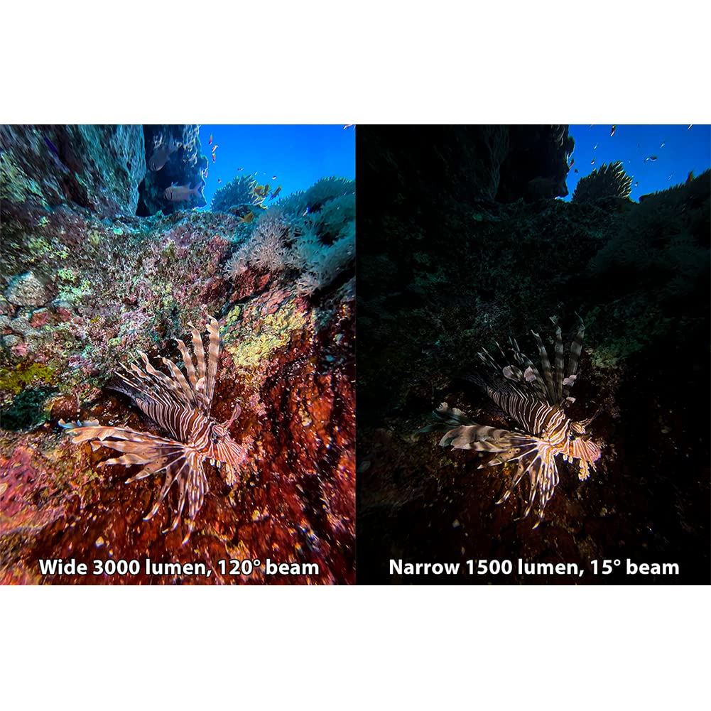 SEALIFE Micro 3.0 Pro Underwater Camera with Sea Dragon 3000SF Dual Beam LED Light - 3000 Lumens for Scuba Diving, Snorkeling & Marine Photography (Video & Photo)