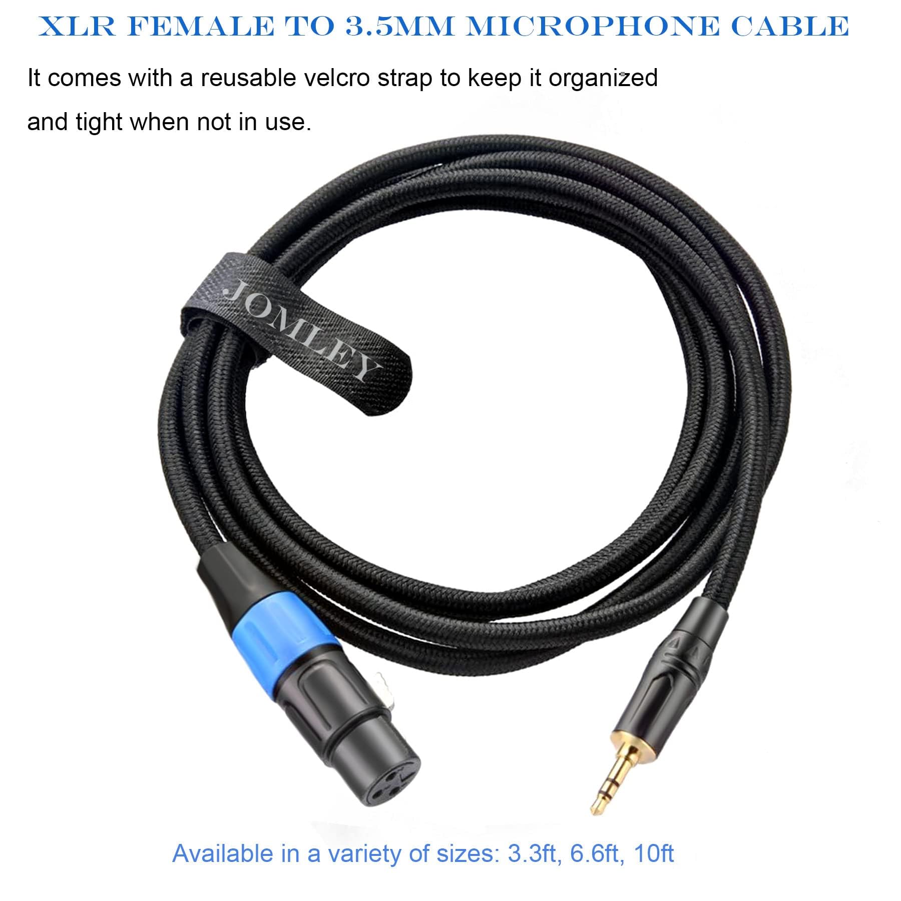 Premium XLR to 3.5mm Cable - Female XLR to 1/8