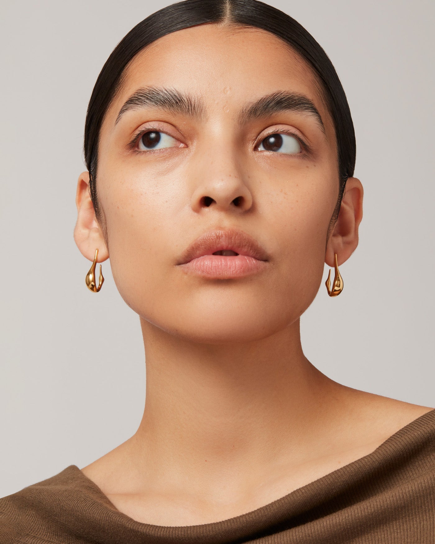 Colette Small Hoop Earrings for Women - 14K Gold Plated Dainty Hoops - Minimalist Everyday Jewelry for Casual & Office Wear