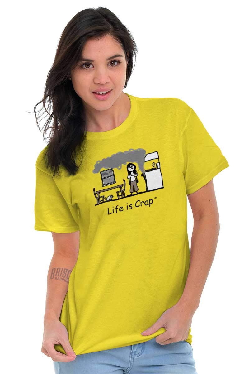 Funny Burnt Oven Cooking Baking Graphic T-Shirt for Women - Daisy Design | Perfect for Chefs, Bakers & Food Lovers