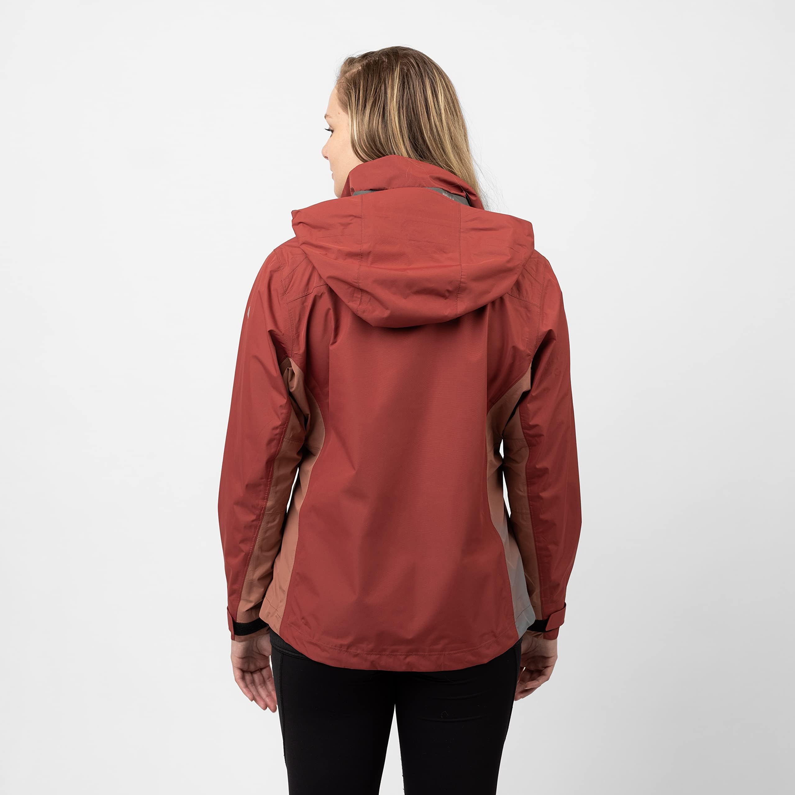 Sierra Designs Hurricane RAIN Jacket - Waterproof Windproof Outdoor Jacket for Men & Women - SM Size in Rosewood/Cedar Wood - Perfect for Hiking, Camping & Rainy Day Adventures
