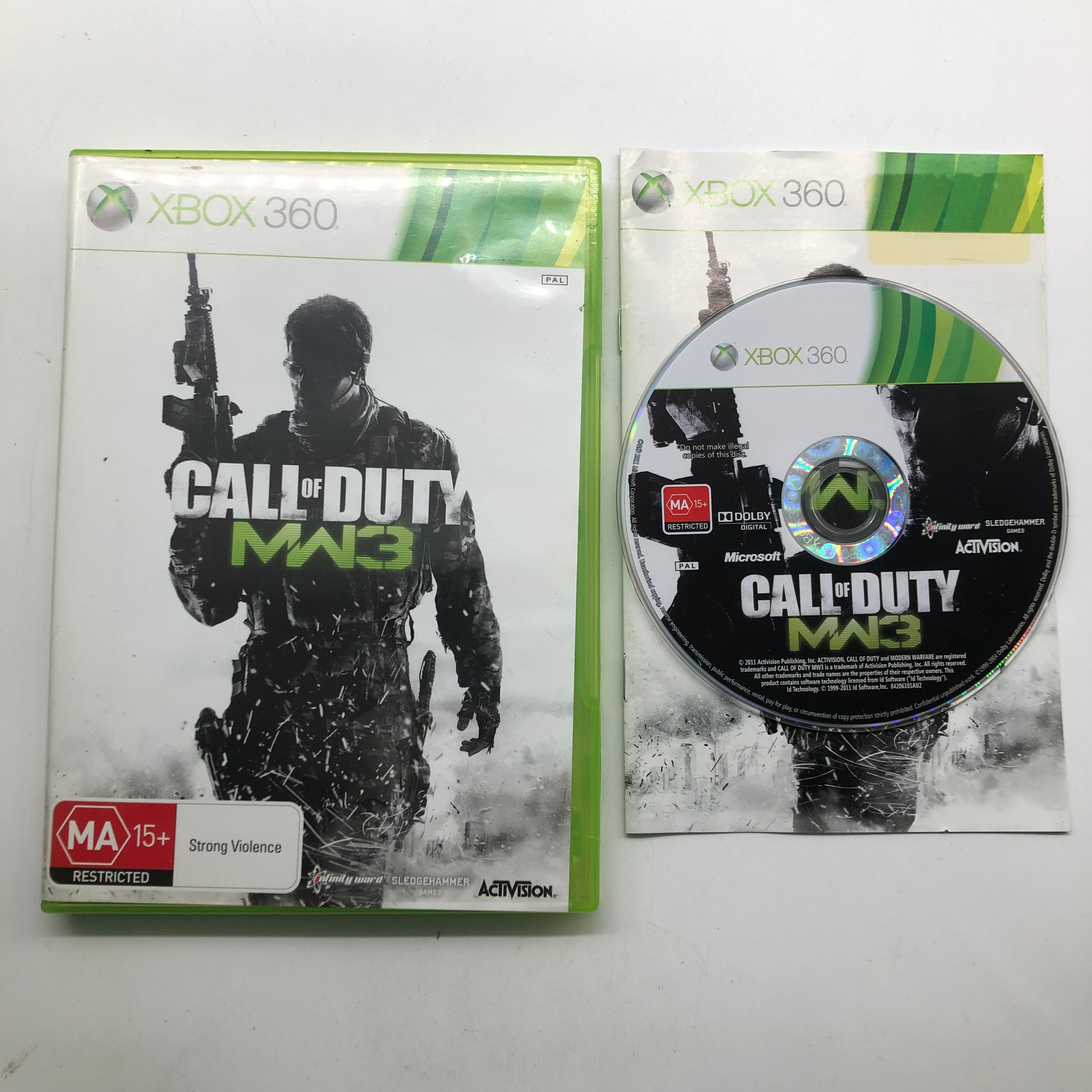 Call of Duty Modern Warfare 3 (MW3) Xbox 360 Game with Manual - PAL Version 25AU4 | First-Person Shooter Action Game for Xbox 360 Console | Perfect for Multiplayer Battles & Campaign Mode Gaming