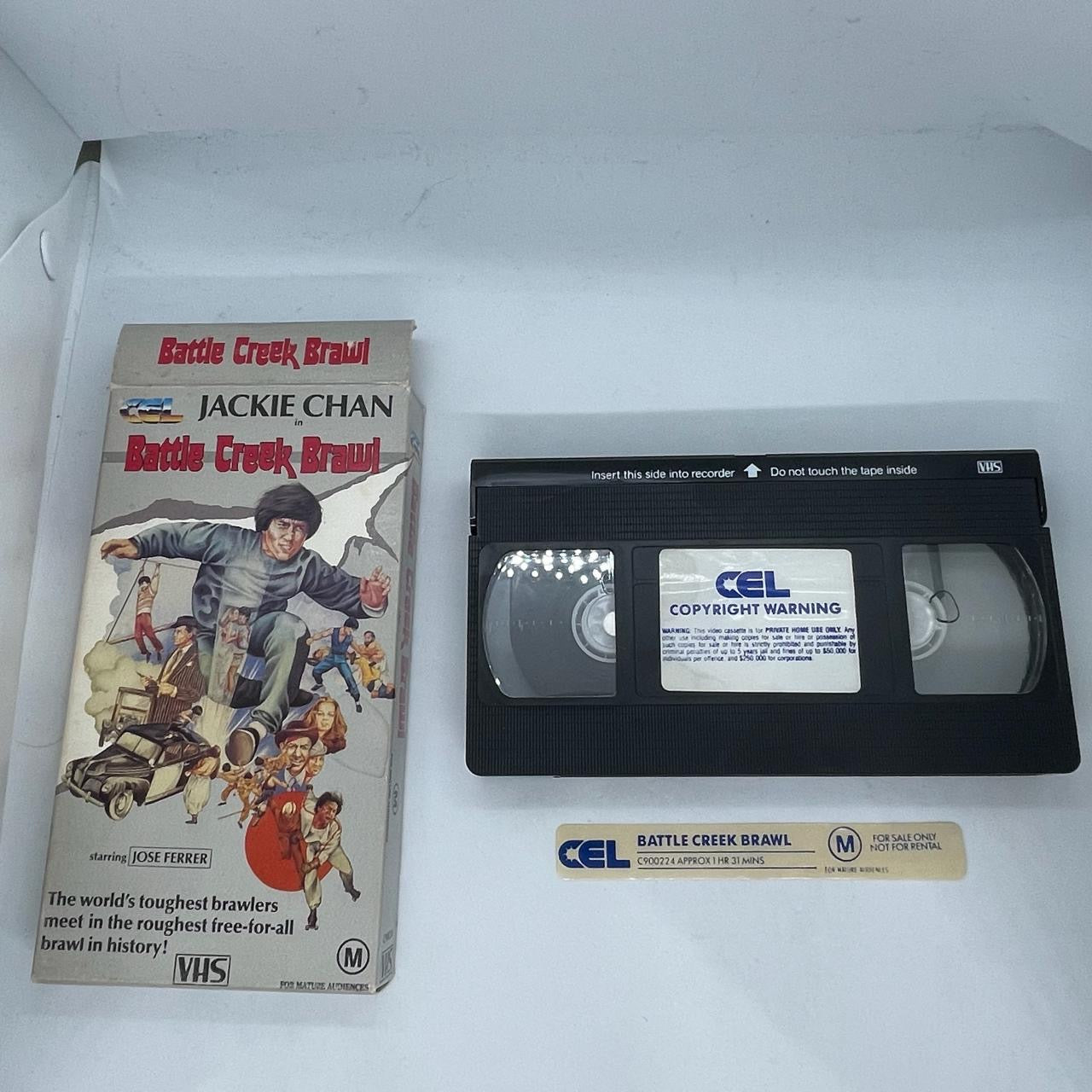 Battle Creek Brawl VHS Video Cassette Tape - Classic Martial Arts Movie - Perfect for Collectors & 80s Film Enthusiasts - Great for Movie Nights & Nostalgic Entertainment