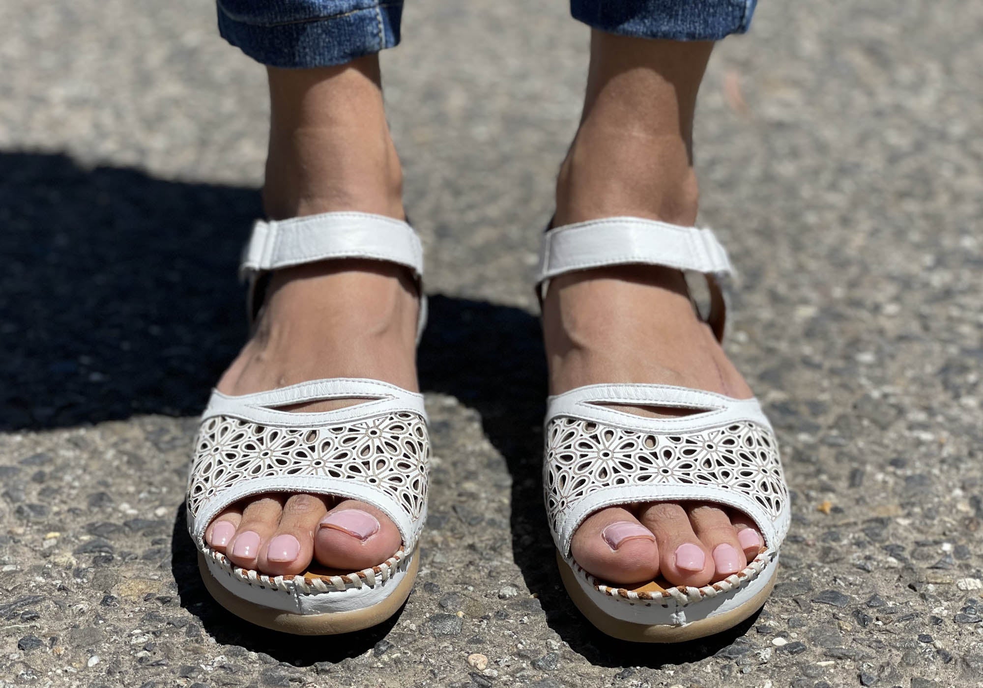 Orizonte Noble Women's European Comfortable Leather Sandals - Stylish Summer Walking Shoes for Beach, Vacation & Casual Outings