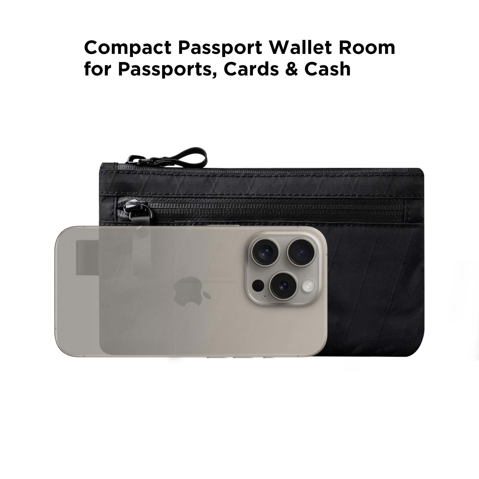 ALPAKA Zip Clutch X-Pac VX21 - RFID Blocking Weatherproof Zipper Wallet & EDC Organizer - 3 External Slots & 3 Inner Pockets for Cards & Essentials - Perfect for Travel, Commuting & Everyday Carry (EDC)