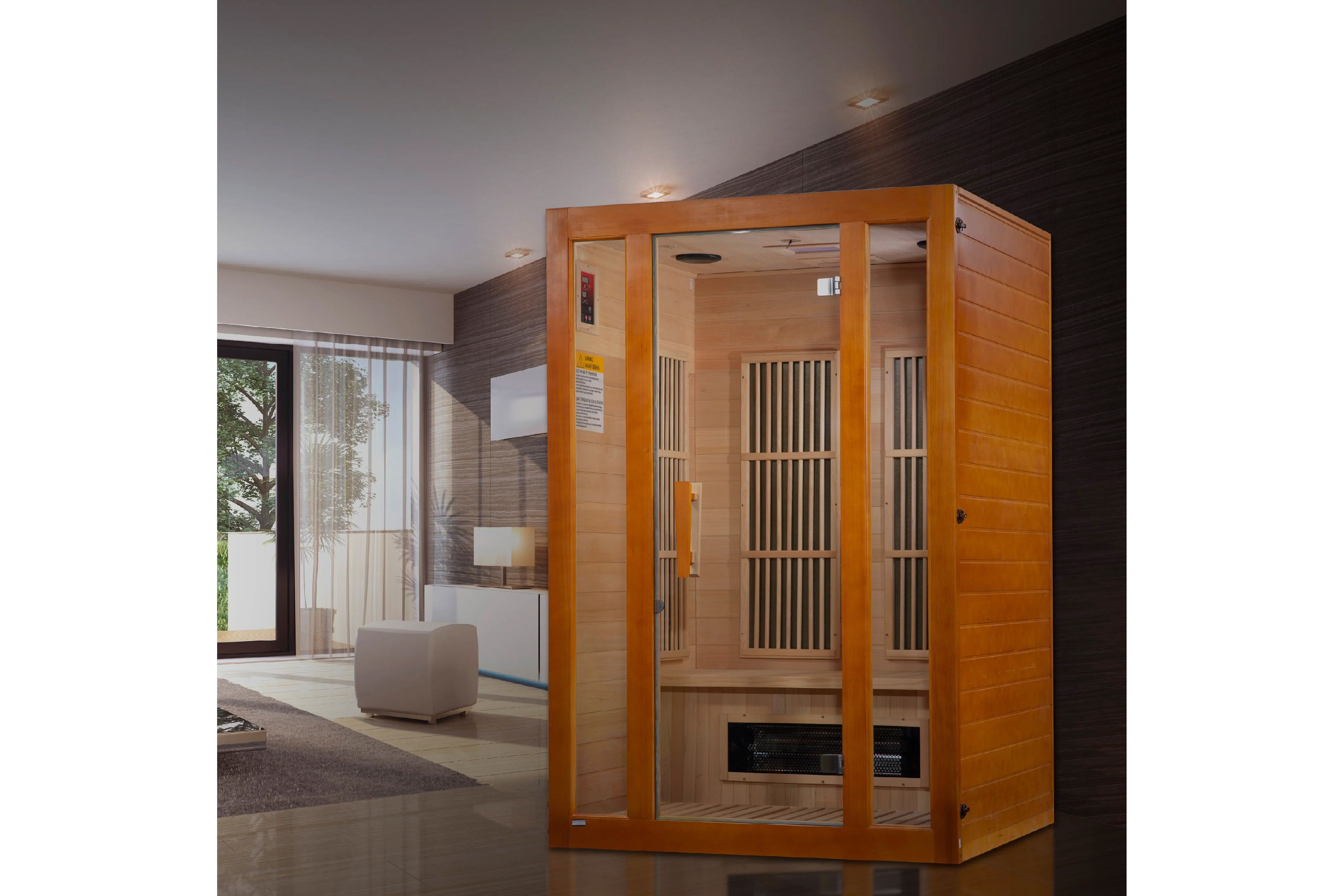 Maxxus Aspen Dual Tech 2 Person Low EMF FAR Infrared Sauna for Home Spa & Relaxation - Perfect for Detox, Weight Loss & Muscle Recovery (Summer Sale)