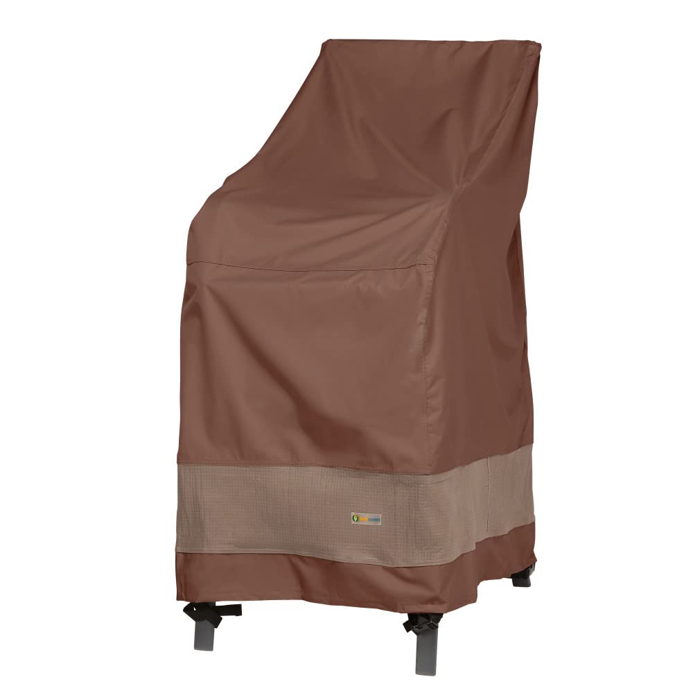Duck Covers Ultimate Waterproof 26 Inch Stackable Patio Chair Cover & 52 Inch Loveseat Cover - Heavy Duty Outdoor Furniture Protection for All Weather - Perfect for Deck, Garden, and Poolside Use
