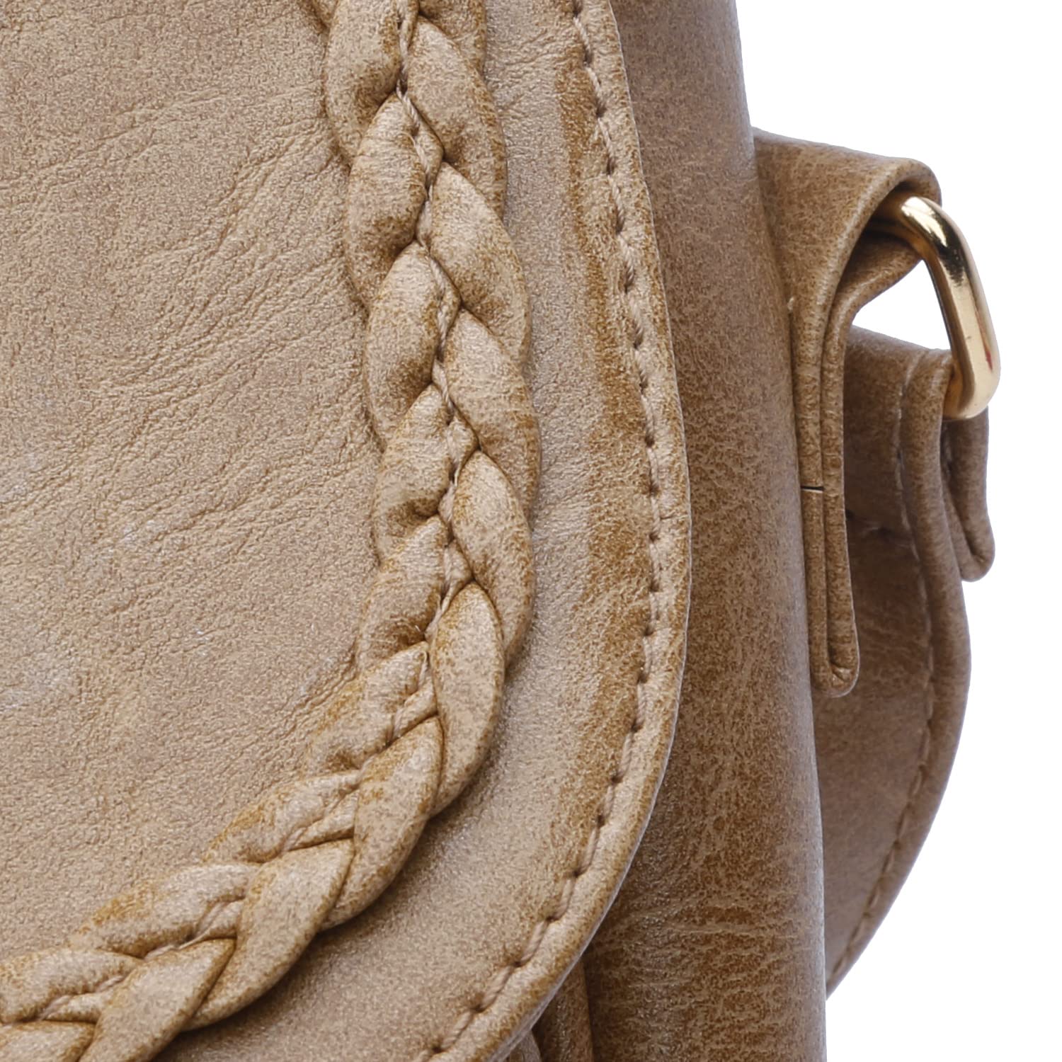 KKXIU Women's Casual Flap Saddle Crossbody Bag with Tassel - Stylish Purse for Everyday Use, Travel & Shopping
