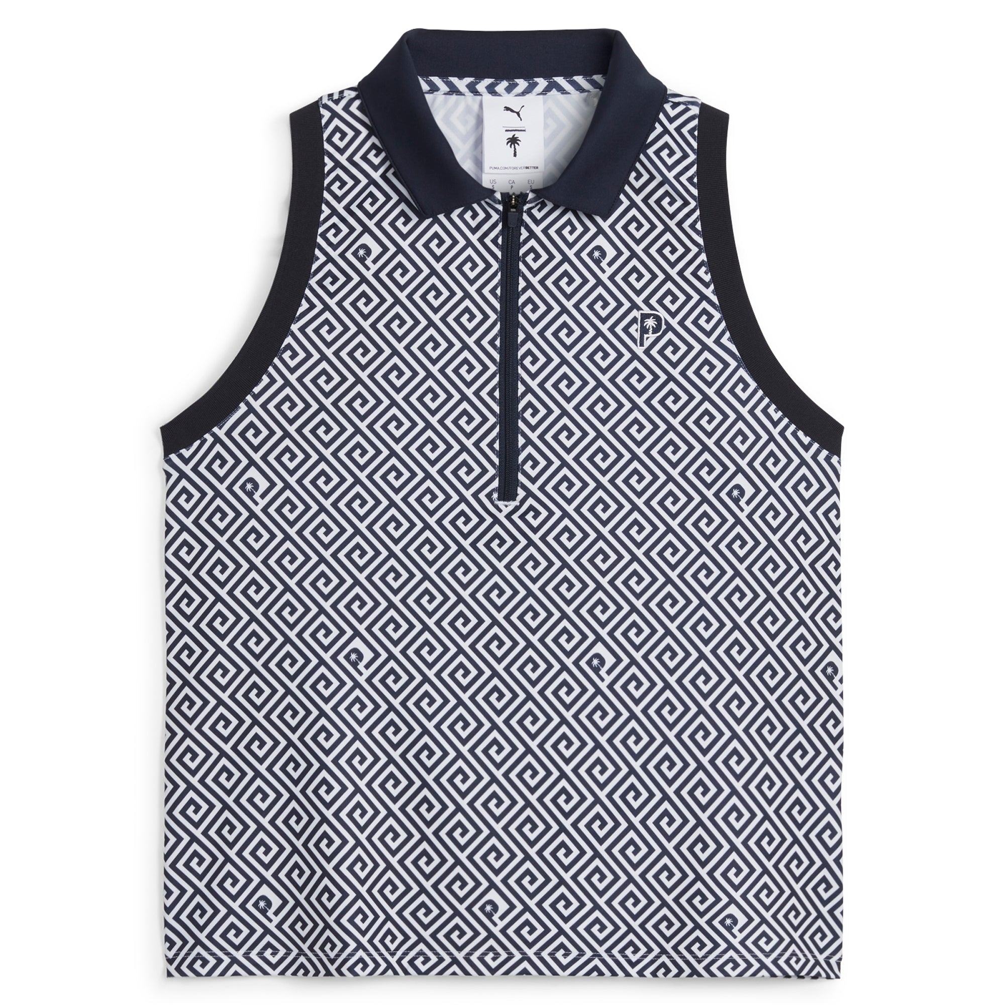 Puma Women's Sleeveless Golf Polo Shirt - Breathable Moisture-Wicking Performance Top for Golf, Tennis & Summer Outdoor Activities