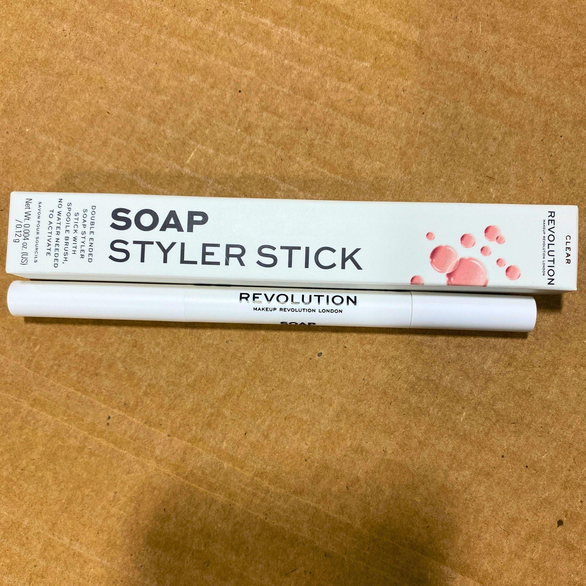 Revolution Soap Styler Stick - Double Ended Soap Styling Tool with Spoolie Brush (0.004 Oz, 72-Piece Bulk Pack) - Perfect for Salon Professionals & DIY Hair Styling at Home