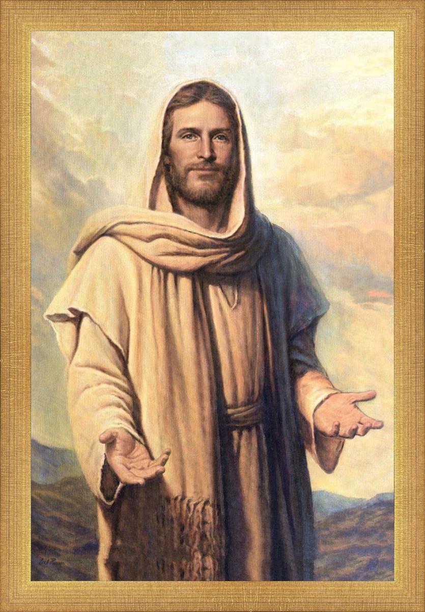 Abide With Me by Del Parson - Inspirational Christian Wall Art for Home & Church Decor - Perfect for Living Rooms, Bedrooms & Worship Spaces
