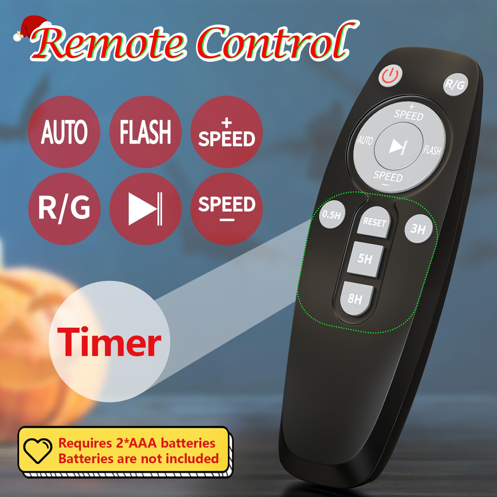 Christmas Projector Lights Outdoor - Firefly Show Decorations with Red & Green Stars, Waterproof Remote Control & Timer - Perfect for Garden, Indoor, Wedding, Home Party & Holiday Decorations