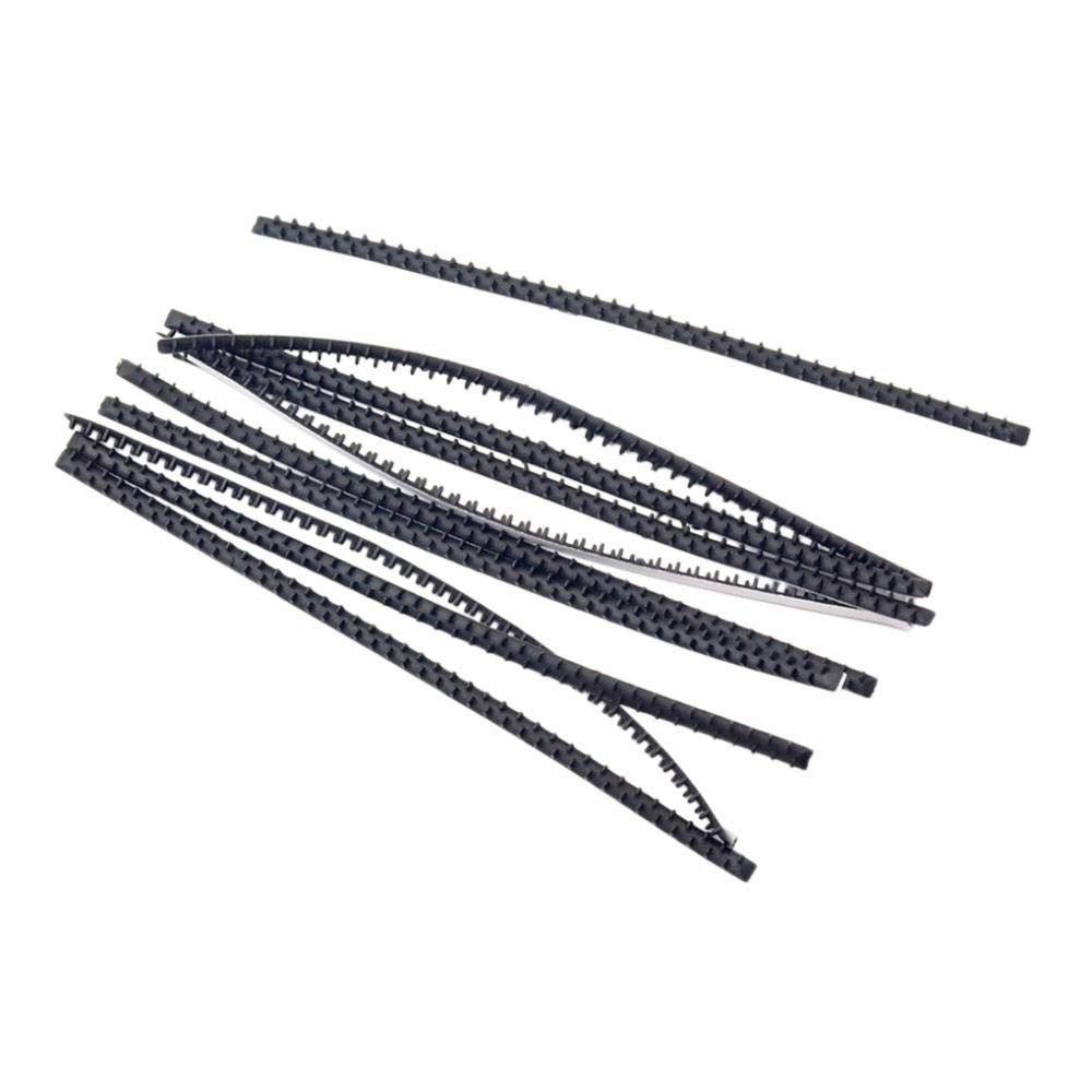 Non-Slip Rubber Teeth Headband - 10 Pack for Secure Fit - Perfect for Sports, Workouts, and Everyday Use