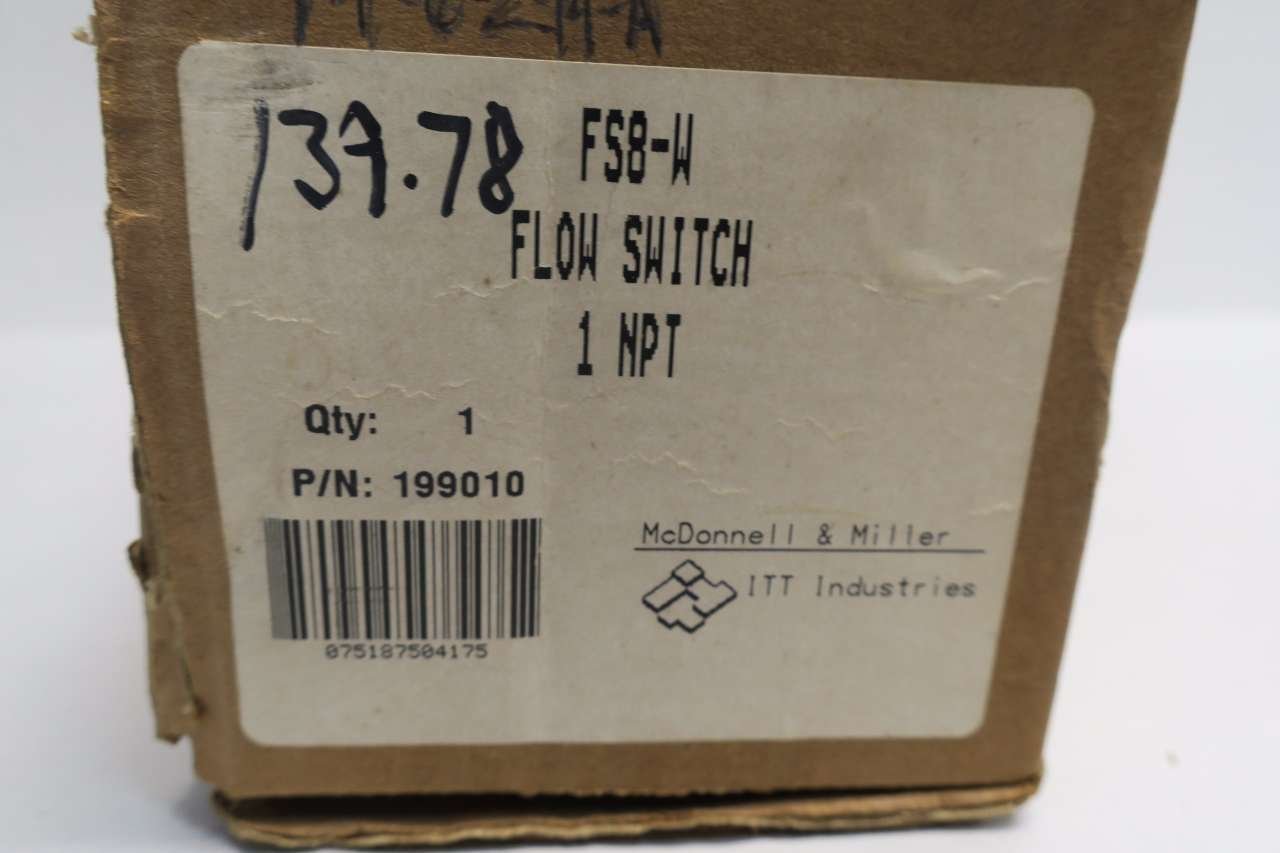 McDonnell & Miller FS8-W Flow Switch 1