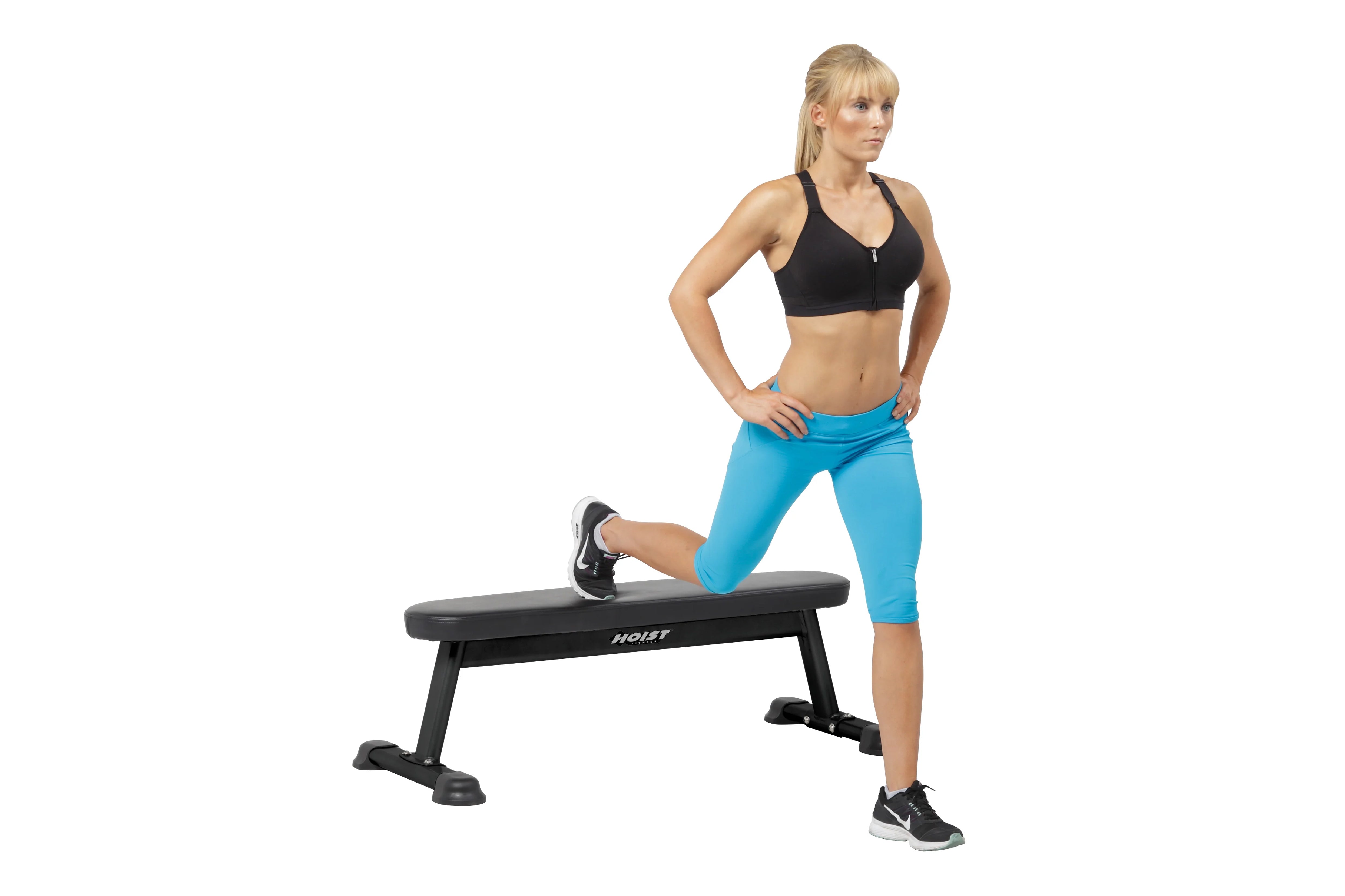 Hoist Flat Utility Bench (HF 5163) - Adjustable Weight Bench for Home Gym, Strength Training & Full Body Workouts - Perfect for Dumbbell Exercises, Sit-Ups & Fitness Training