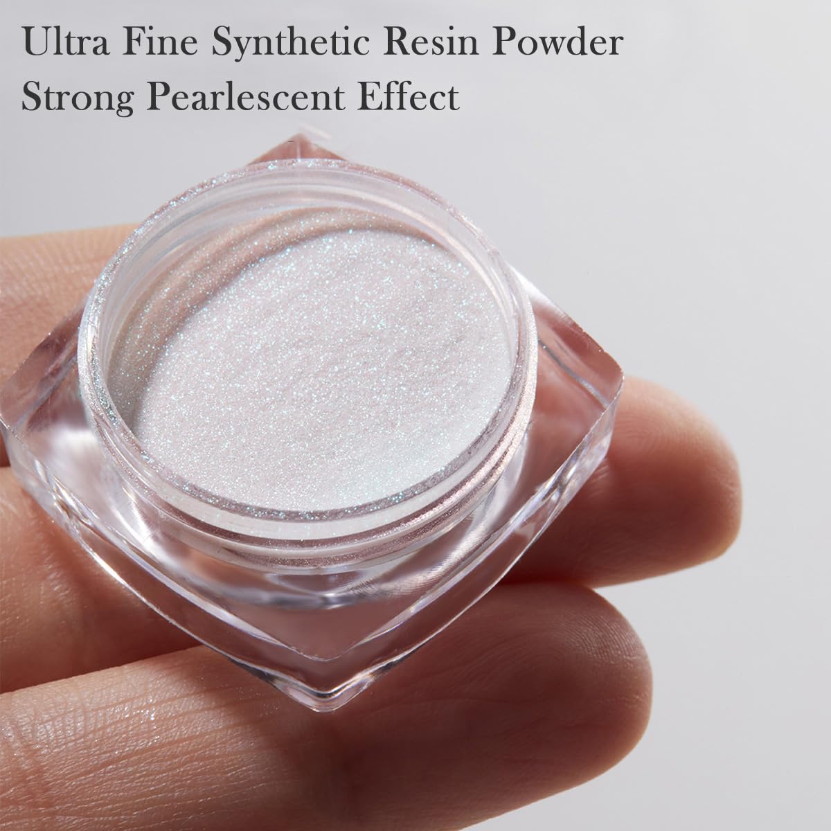 PrettyDiva White Pearl Chrome Nail Powder - 1g High Gloss Pearlescent Nail Art Glitter for Professional Salon & DIY Manicures - Perfect for Wedding, Party & Special Occasion Nail Designs
