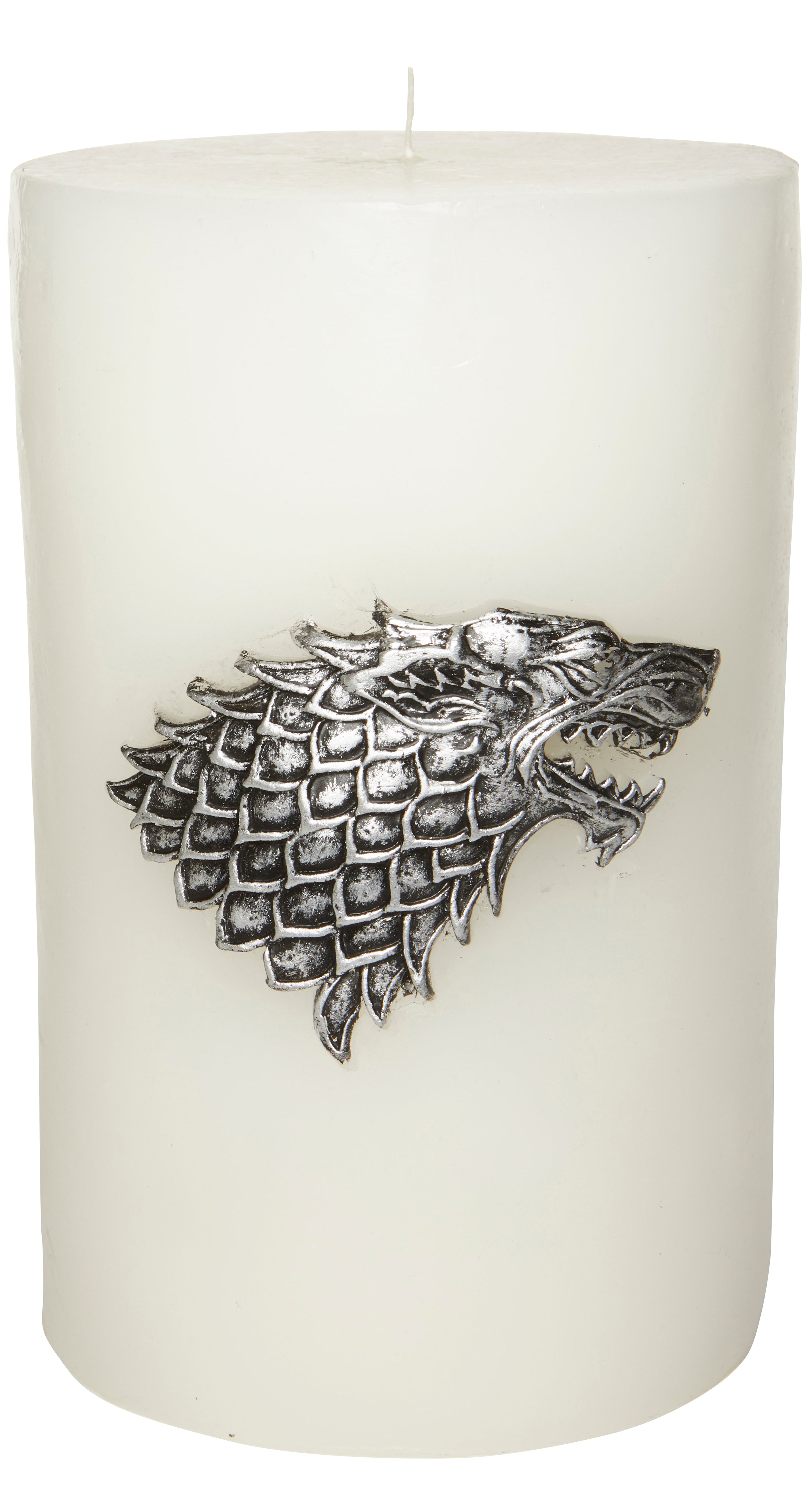 House Stark Sigil Candle - Game of Thrones Inspired Large Sculpted Wax Candle for Home Decor, Gifts & Medieval Themed Parties