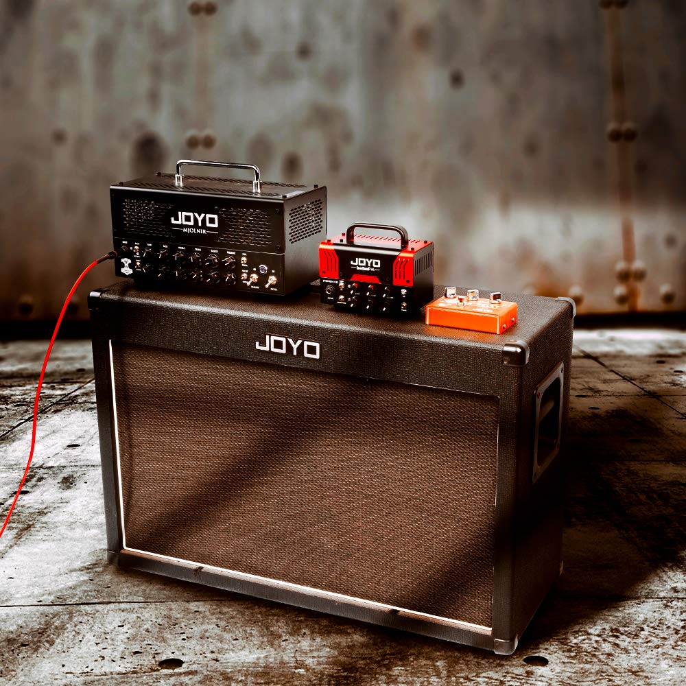 JOYO Jackman II BanTamp XL Series 20W Mini Tube Guitar Amp Head - 2 Channel Hybrid Preamp with Bluetooth for Home & Studio Use (Red)