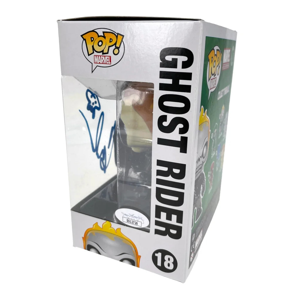 Gabriel Luna Autographed Ghost Rider Funko Pop #18 Vaulted - JSA COA Signed Marvel Collectible - Perfect for Display, Gifts & Marvel Fans Collection