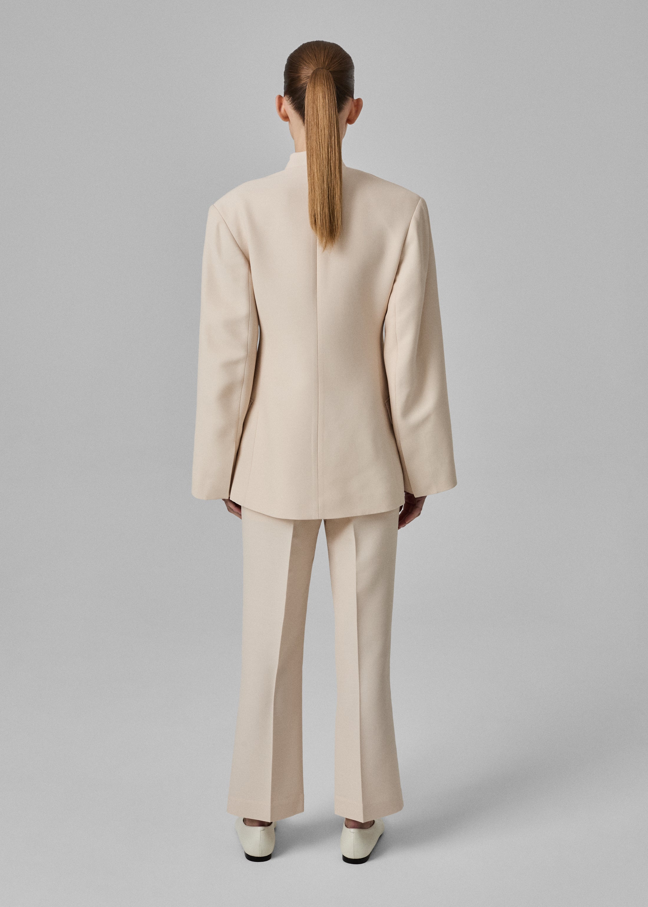 Stylish Sculptural Collarless Jacket for Women - Trendy Pink Blazer, Lightweight Office Wear & Spring Fashion Outerwear