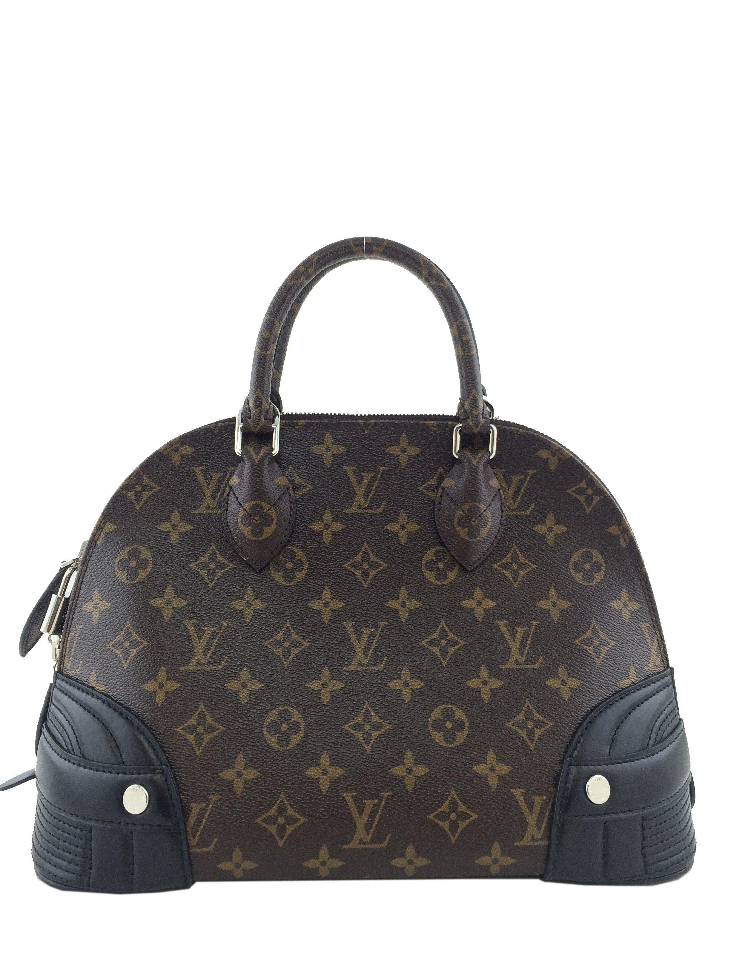 Authentic Louis Vuitton Limited Edition Shiny Monogram Canvas Alma PM Handbag - Luxury Designer Shoulder Bag for Women, Perfect for Parties, Date Nights & Special Occasions
