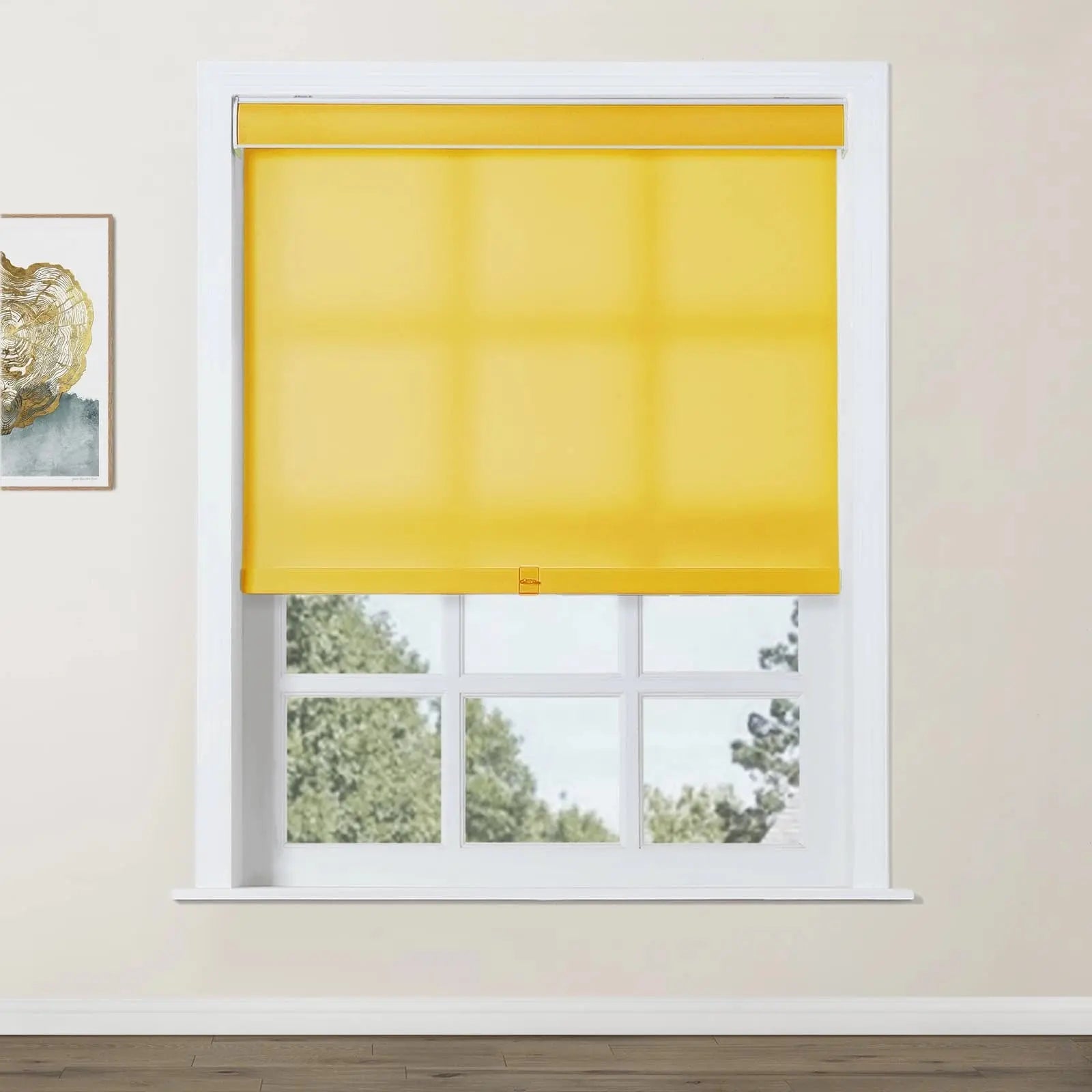 Alvin Basic Room Darkening Cordless Roller Shades - Blackout Window Coverings for Bedroom & Nursery - Noise Reducing & Energy Efficient Home Decor