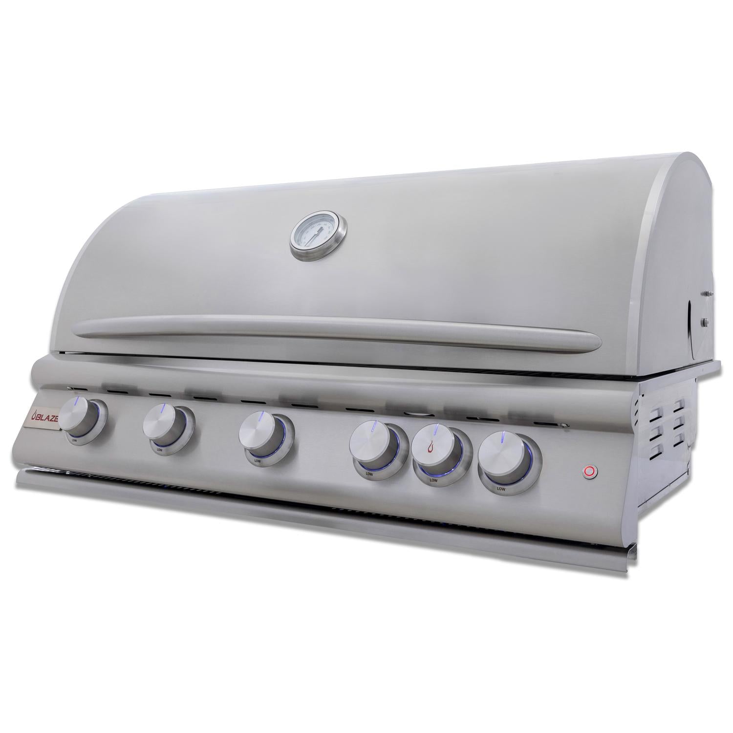 Blaze Grills BLZ5LTE3NG - Premium 40-Inch 5-Burner LTE+ Natural Gas Grill with Rear Burner & Built-In Lighting System | Perfect for Outdoor Cooking, Backyard BBQs, and Patio Entertaining