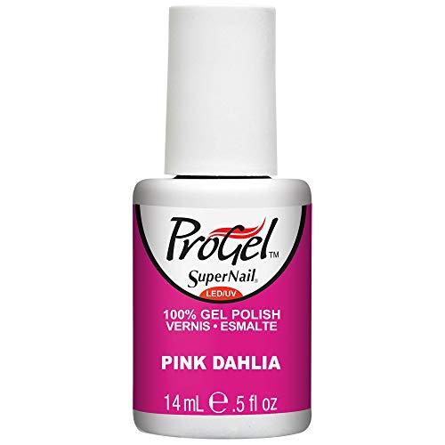 Supernail Gel Polish - Pink Dahlia Creme (0.5 Fl Oz) | Long-Lasting UV/LED Nail Polish for Salon-Quality Manicures at Home | Perfect for Weddings, Parties & Everyday Wear