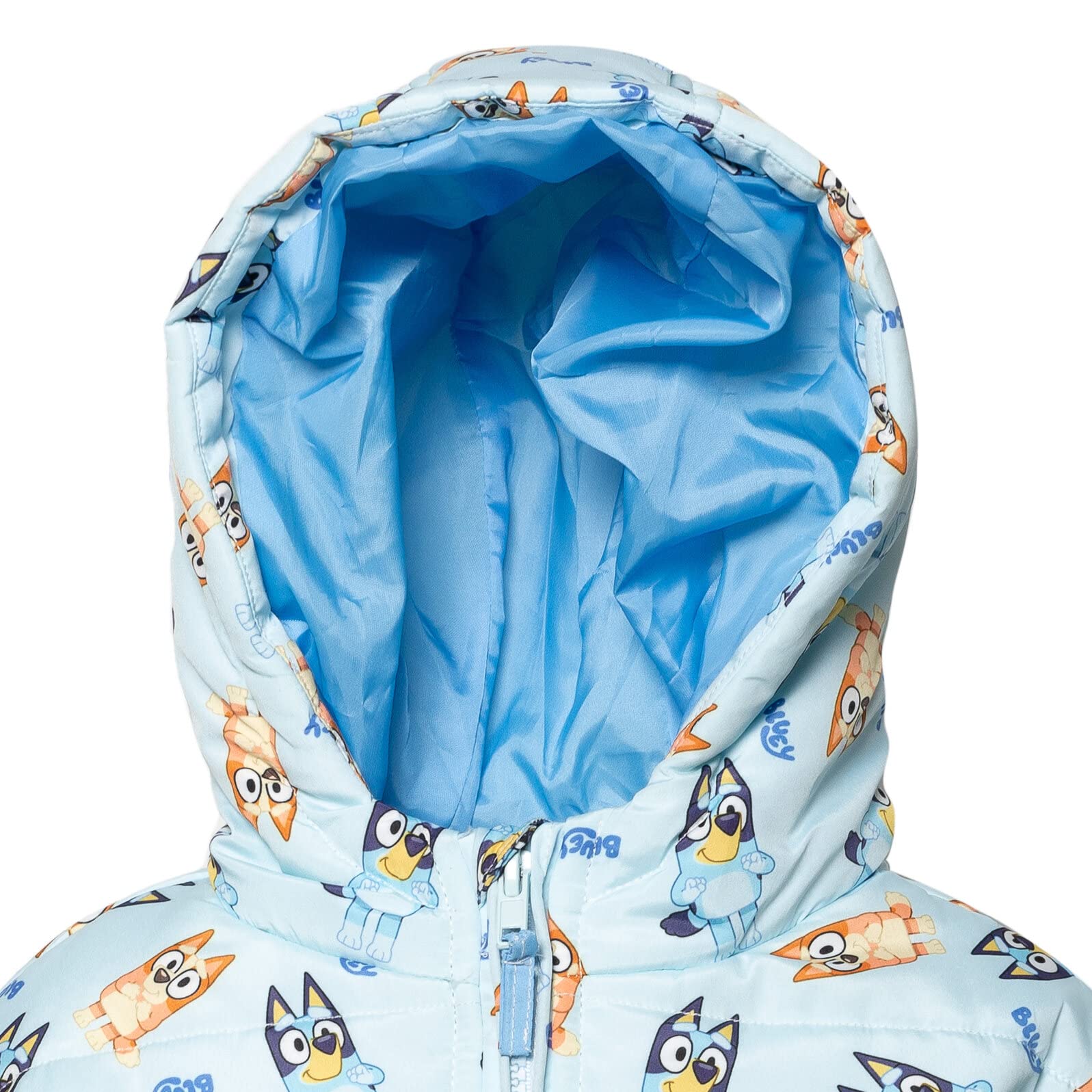 Bluey Bingo Puffer Jacket for Kids - Warm Winter Coat with Zip Up - Perfect for Outdoor Play, School, and Cold Weather Adventures
