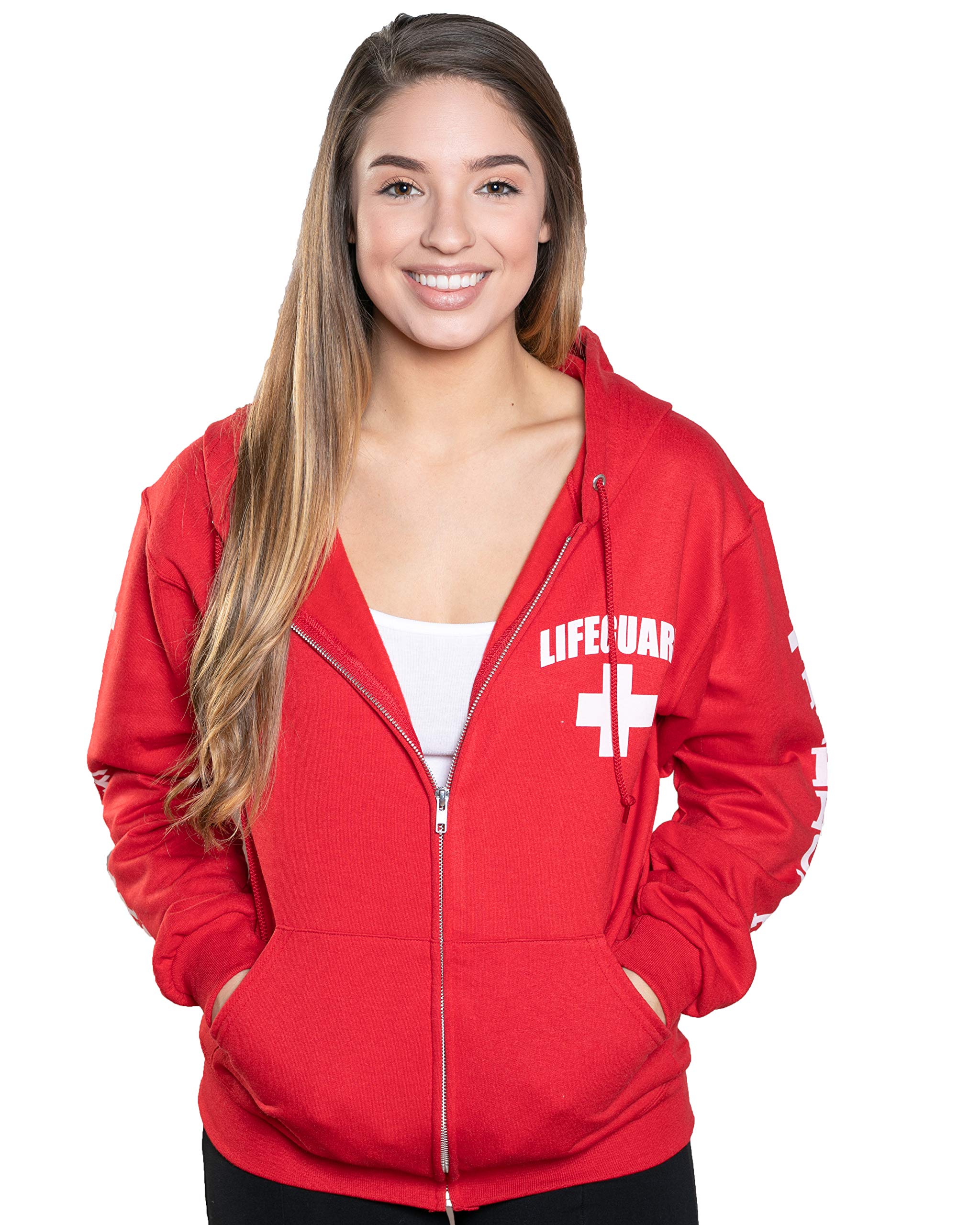 LIFEGUARD Zipper Hoodie for Men & Women - Trendy Pullover Sweatshirt with Front Pocket | Perfect for Casual Wear, Gym, and Outdoor Activities