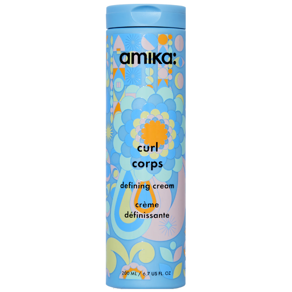 Amika Curl Corps Defining Cream for Curly Hair - 6.7 oz Hydrating Styling Cream for Frizz Control & Curl Definition - Perfect for Daily Curly Hair Care & Styling
