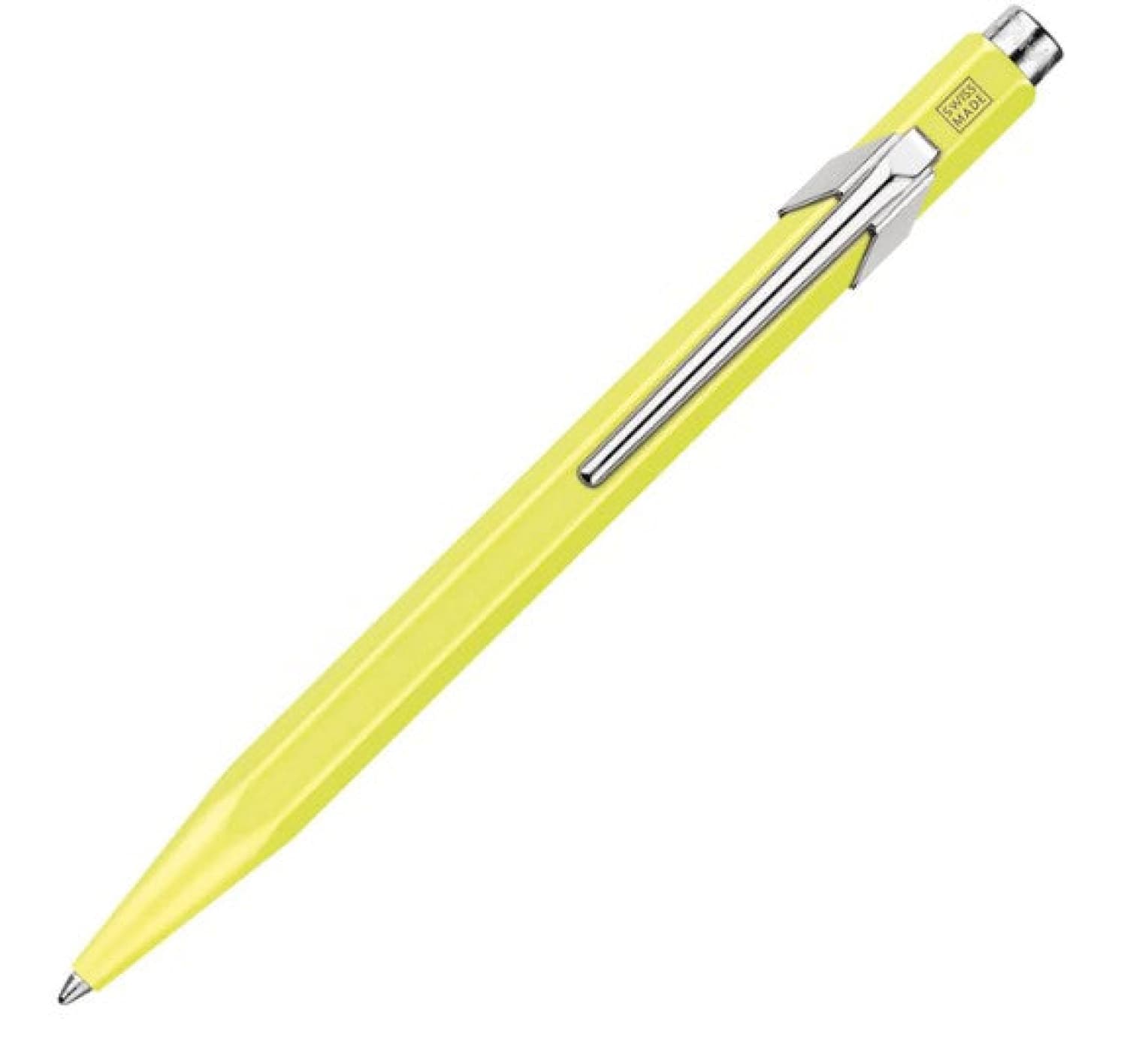 Caran d'Ache 849 Limited Edition Ballpoint Pen - Fluorescent Yellow Pastel - Premium Swiss Writing Instrument for Collectors & Professionals - Perfect for Office, Gifts & Luxury Everyday Use