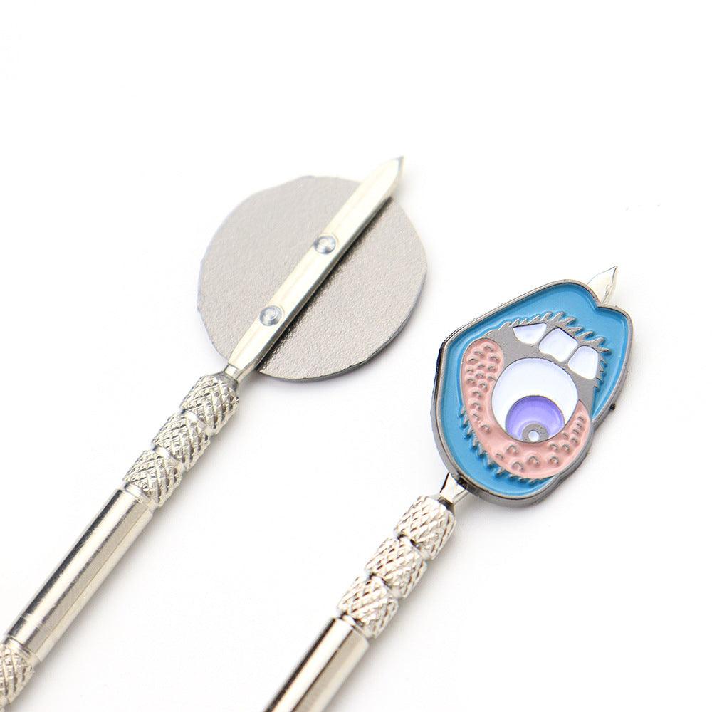 Mini Wax Dabbing Tool - Gold & Silver Cartoon Shovel for Concentrates, Tobacco & Pipe Accessories | Perfect for Dab Rigs, Resin & Wax Use